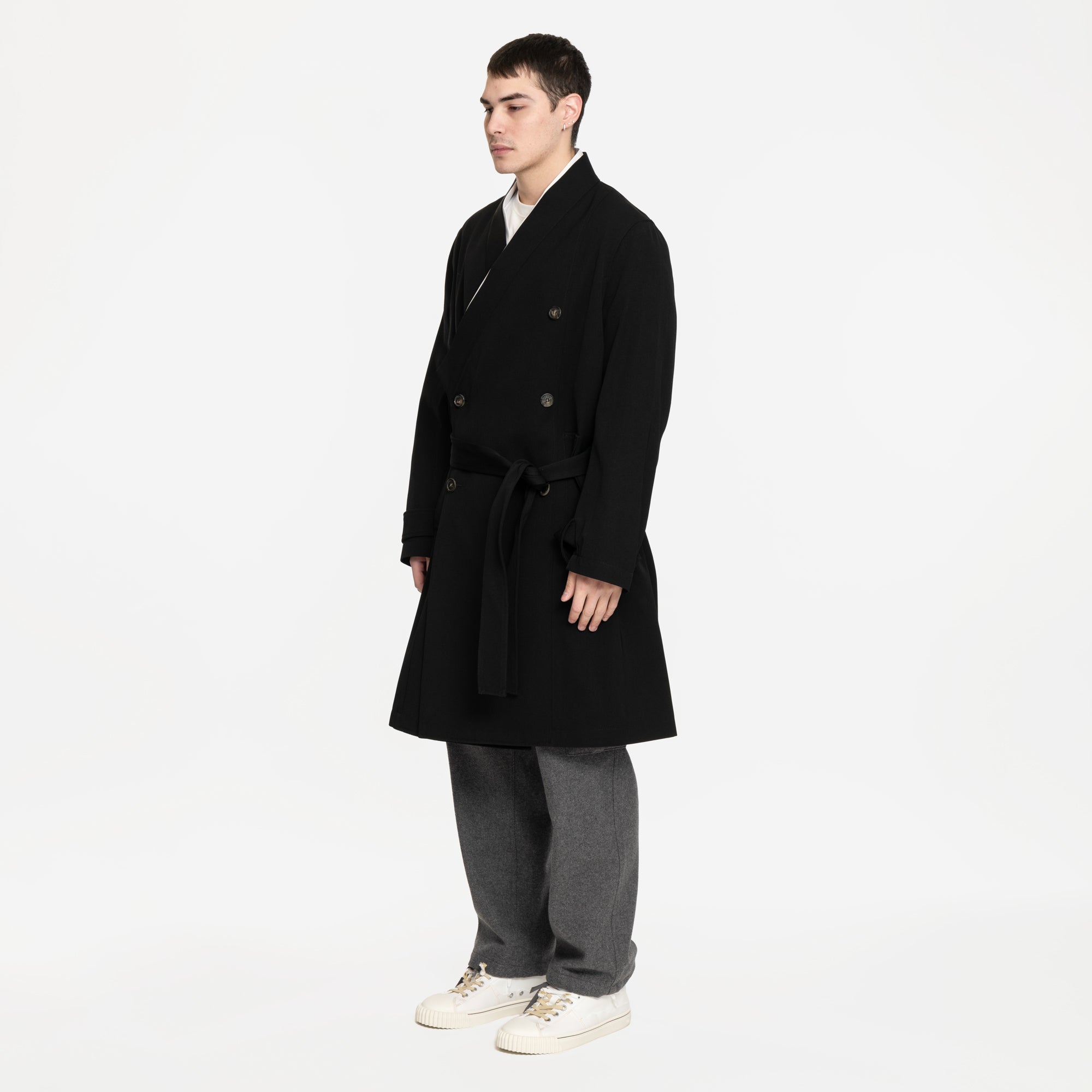 Kenzo Kimono Coat Black - 3