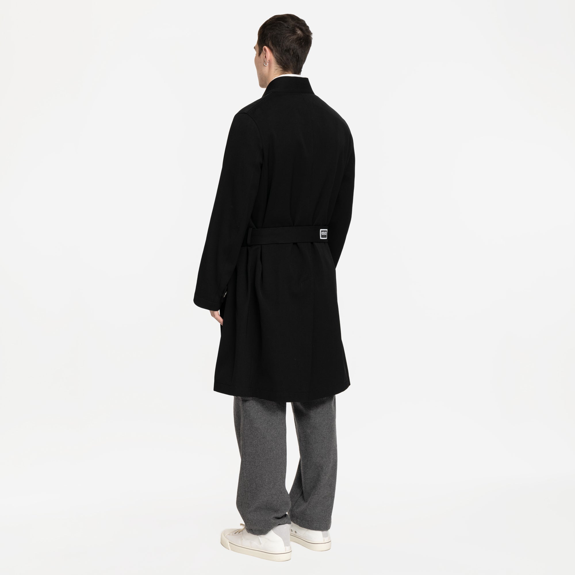 Kenzo Kimono Coat Black - 4