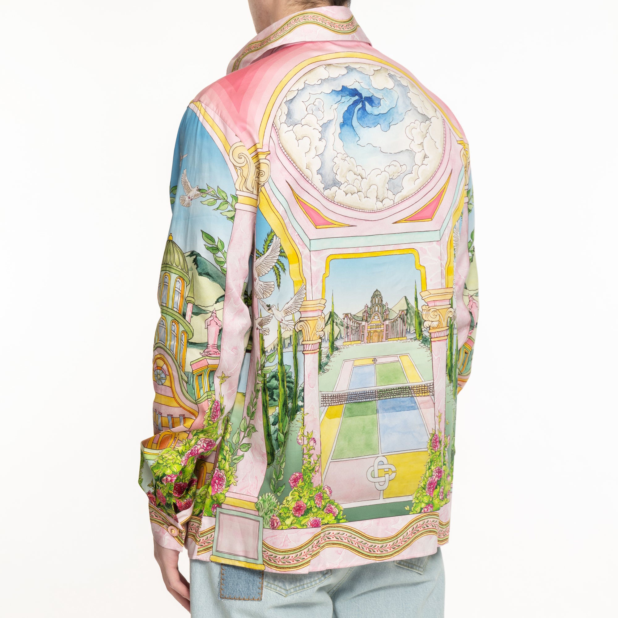 Casablanca Le Jardin Ideal LS Shirt Pink - 4