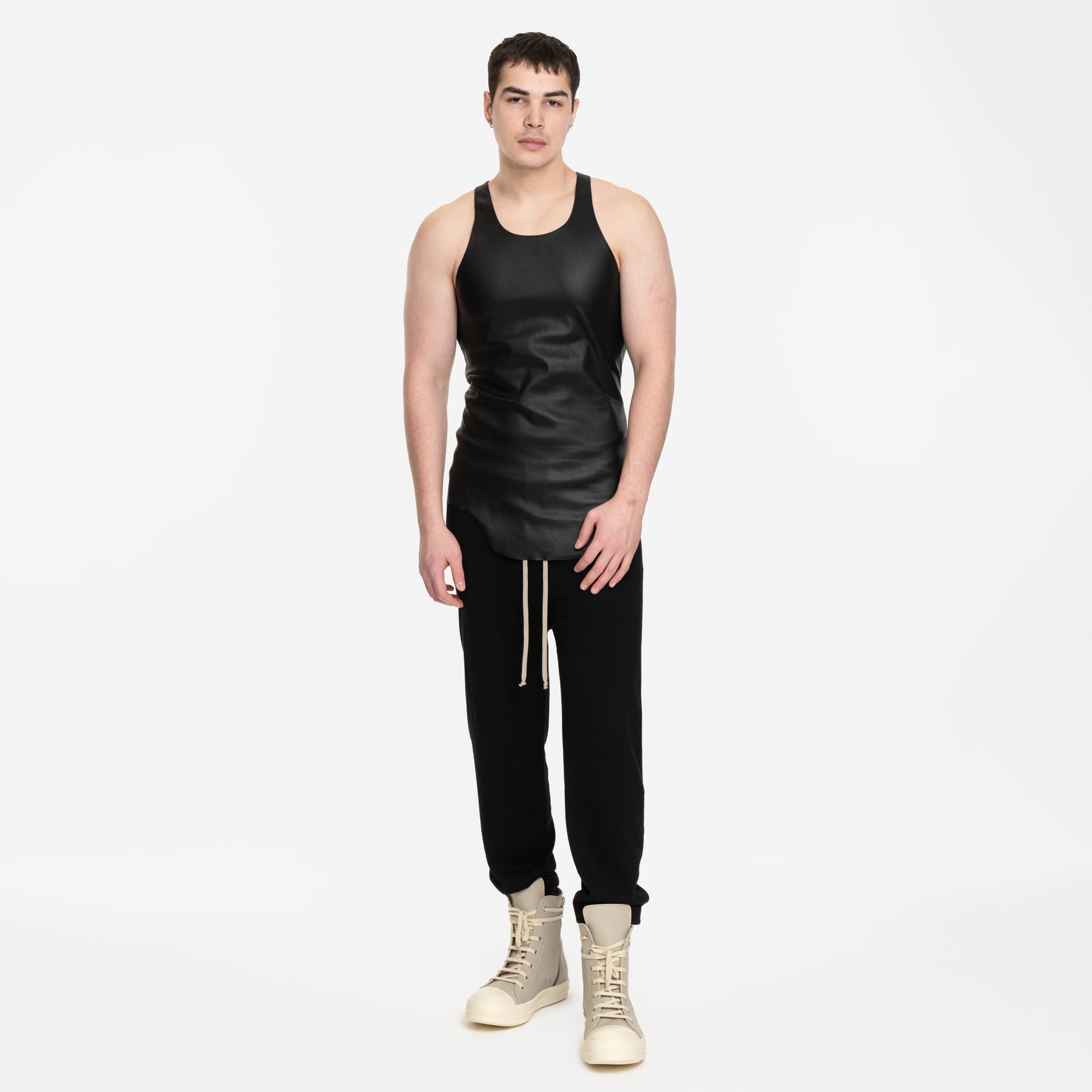 Rick Owens Wool Track Pants Black - 2