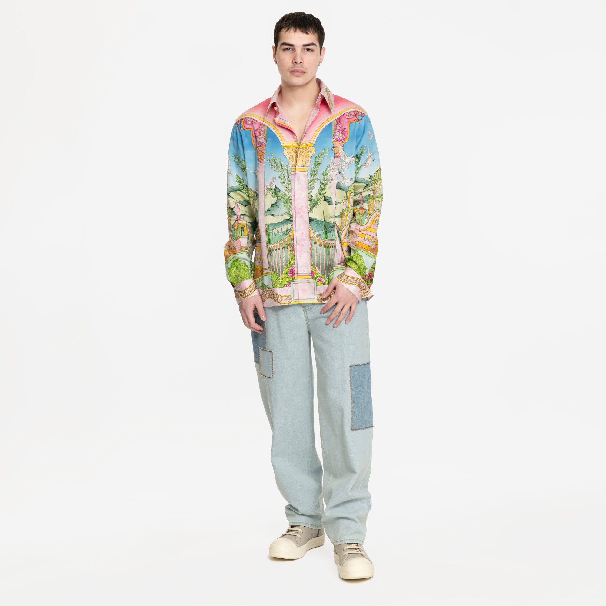 Casablanca Le Jardin Ideal LS Shirt Pink - 2