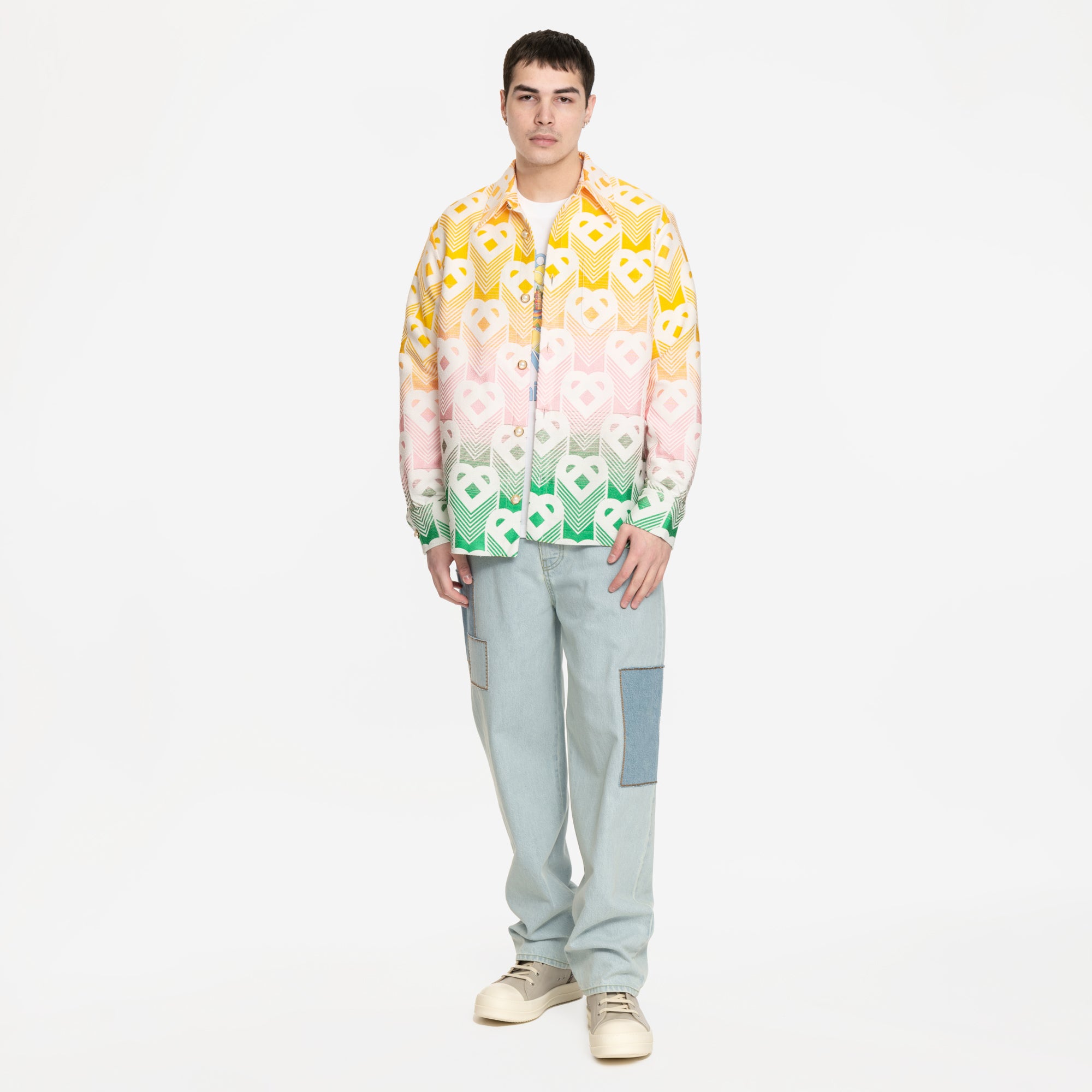 Casablanca Gradient Jacquard Shacket Multi - 2