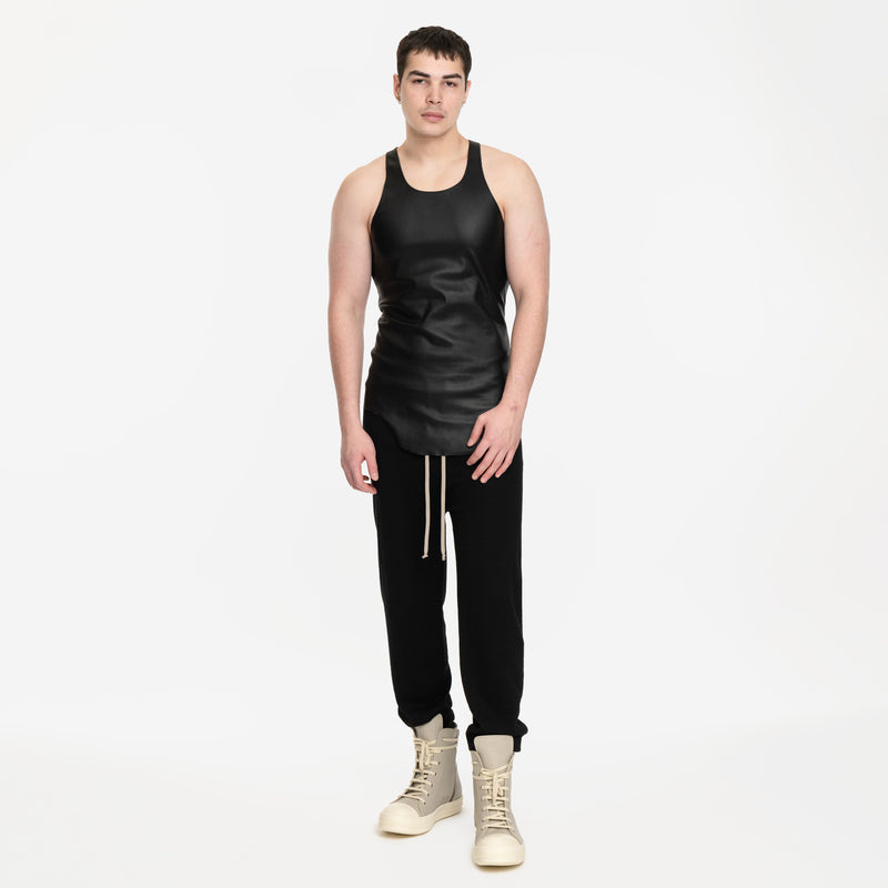 Image 5 of Rick Owens Lido Pearl High-Top Sneakers styled on model