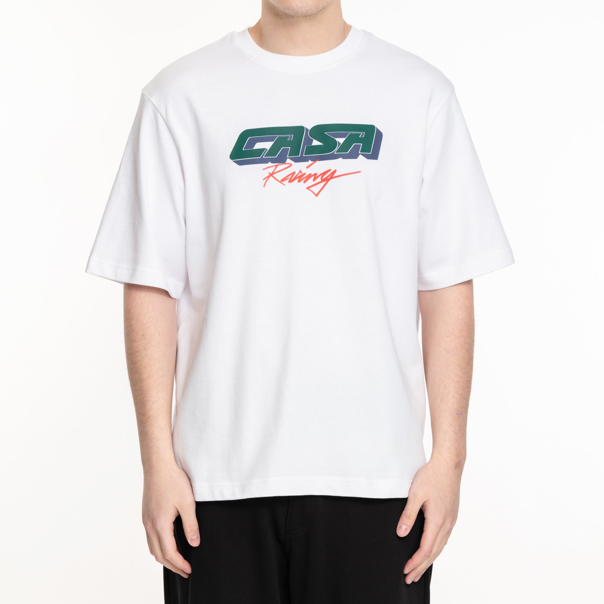 Casablanca Casa Racing Oversize T-Shirt White - 1