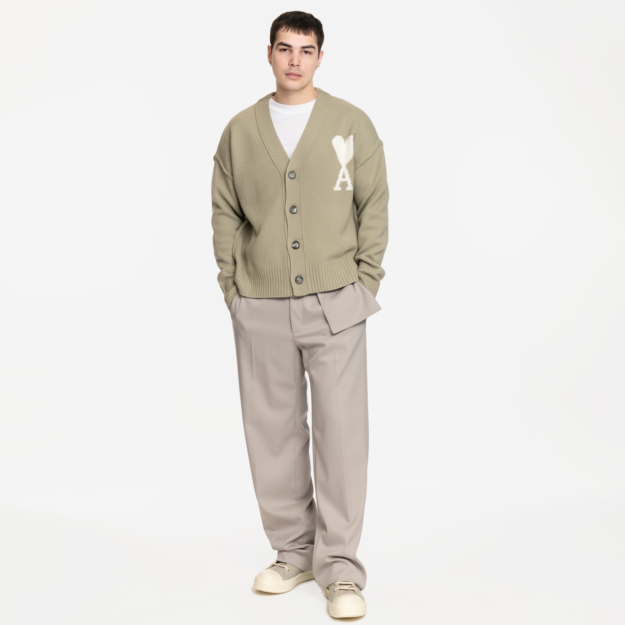 MM6 Wool Cargo Pocket Pants Taupe - 2