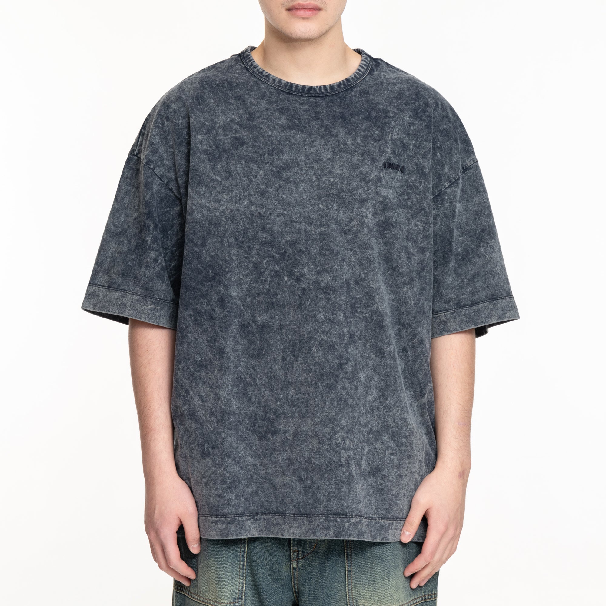 Juun.J Garment Dyed T-Shirt Blue - 1