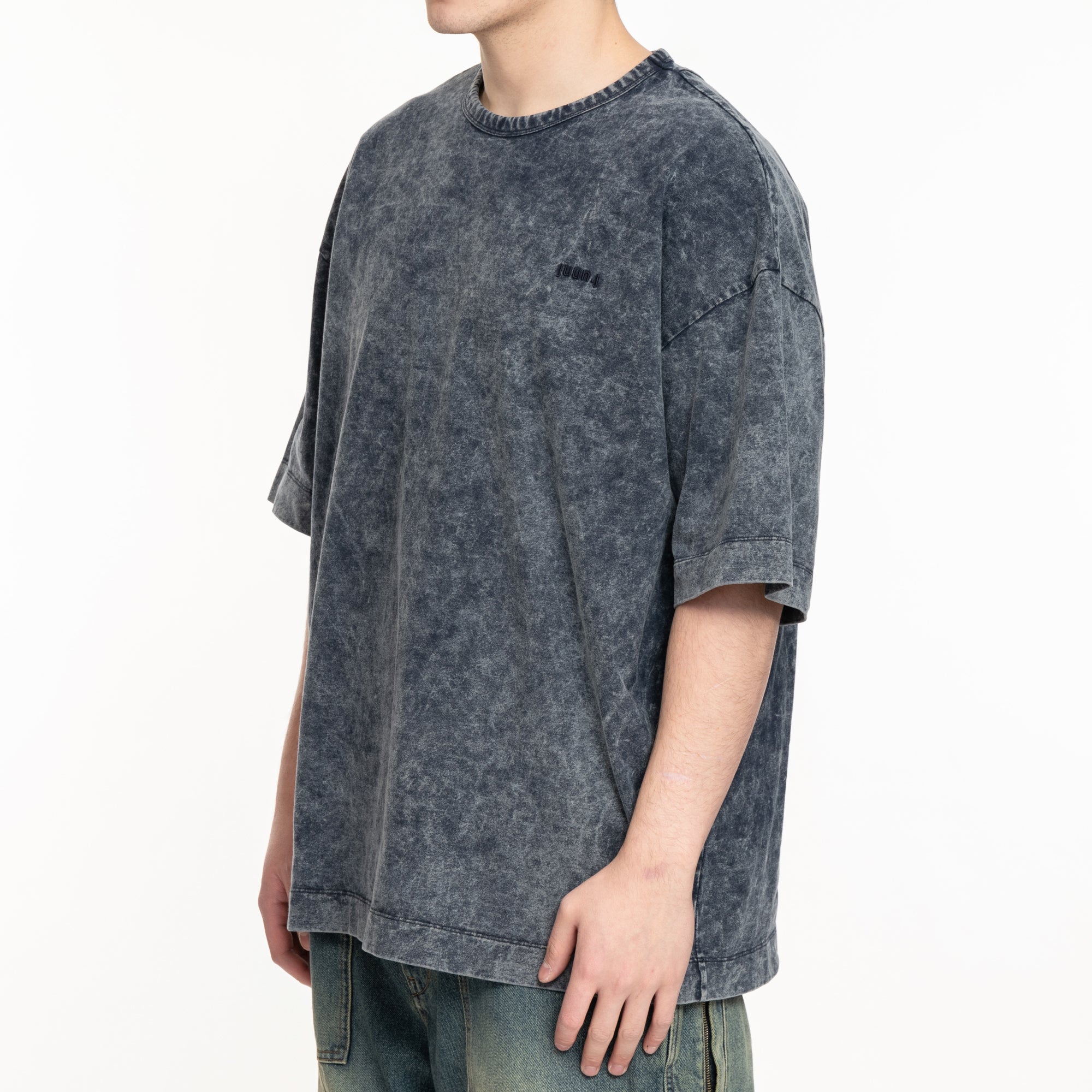 Juun.J Garment Dyed T-Shirt Blue - 3
