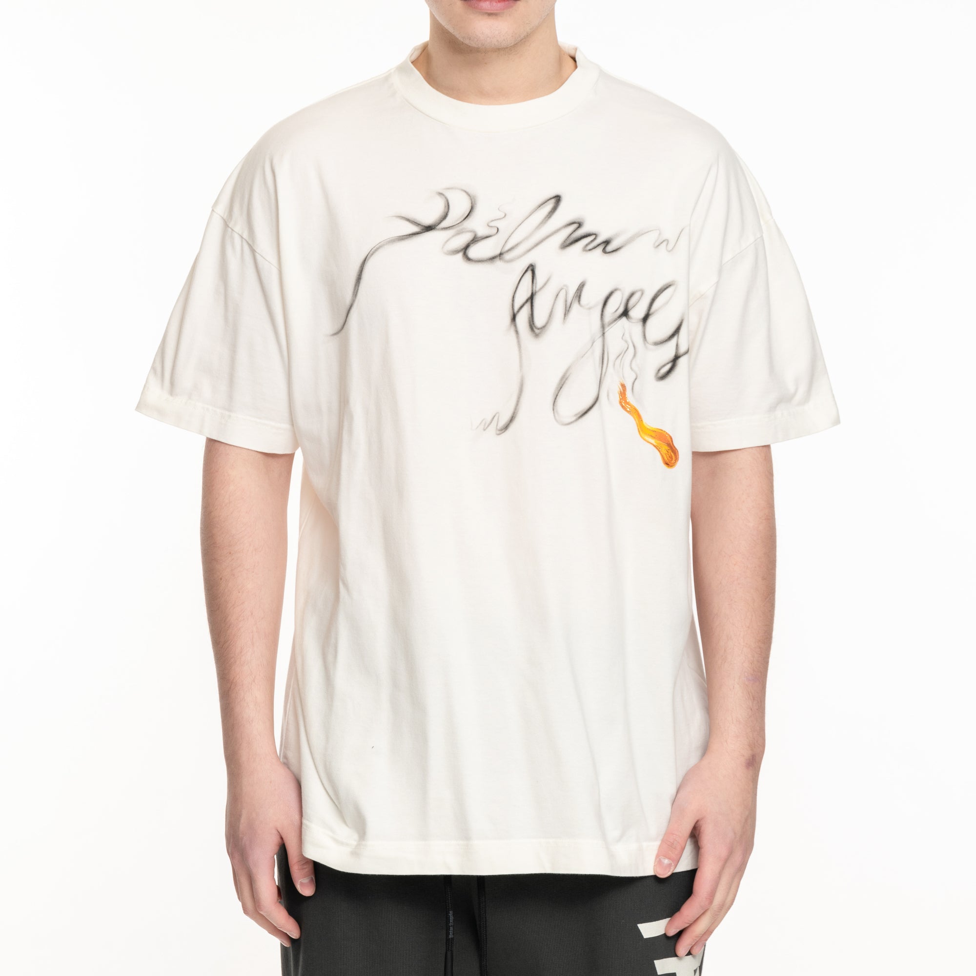 Palm Angels Foggy PA T-Shirt Off White - 1