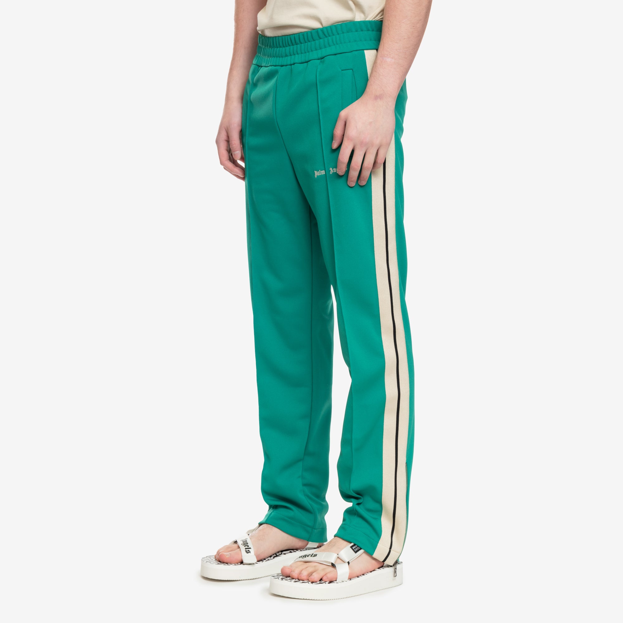 Palm Angels Classic Logo Green Track Pants Green - 3