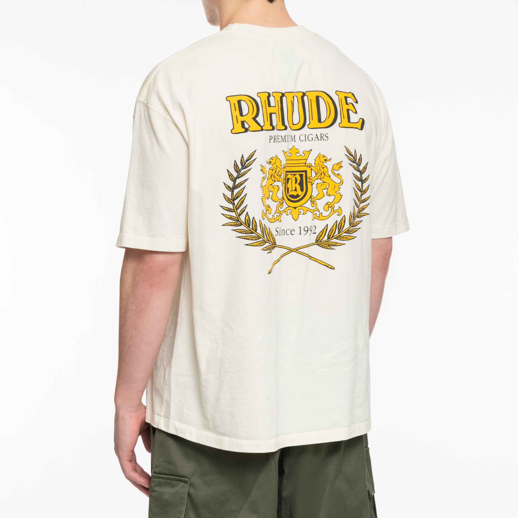 Rhude Cresta Cigar Vintage T-Shirt Vintage White - 4