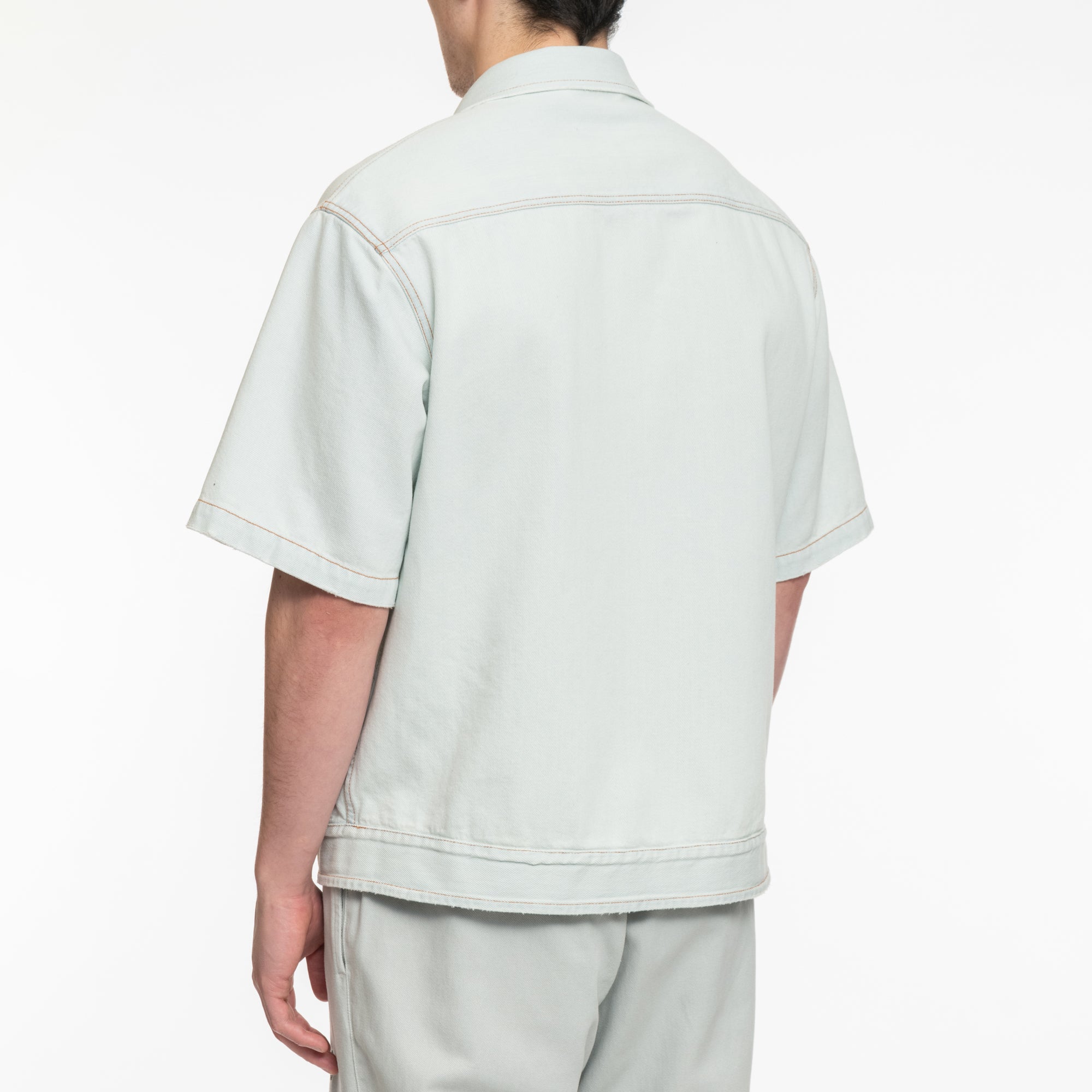 MM6 Light Denim SS Shirt Light Blue - 4