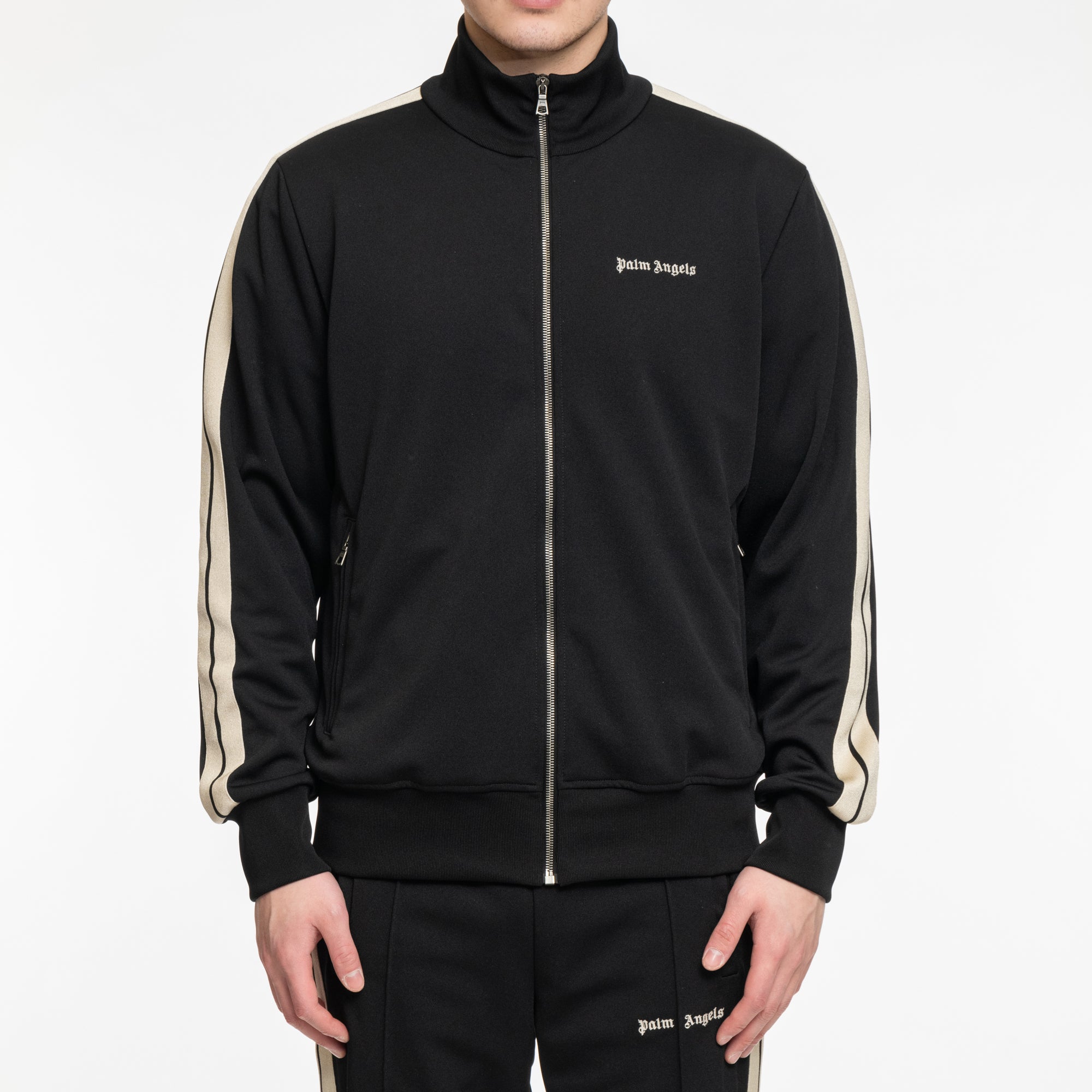 Palm Angels Classic Logo Track Jacket Black - 1