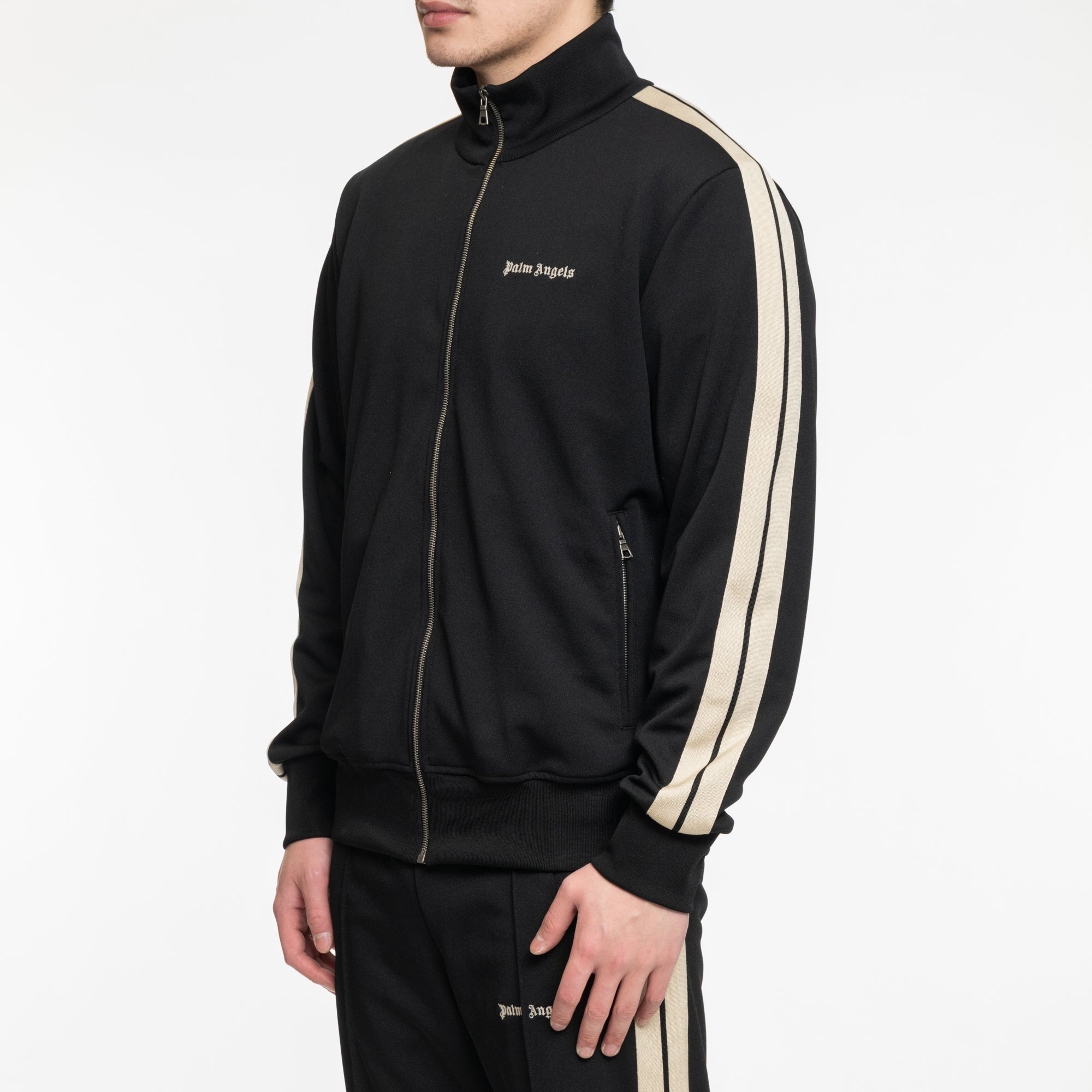 Palm Angels Classic Logo Track Jacket Black - 3