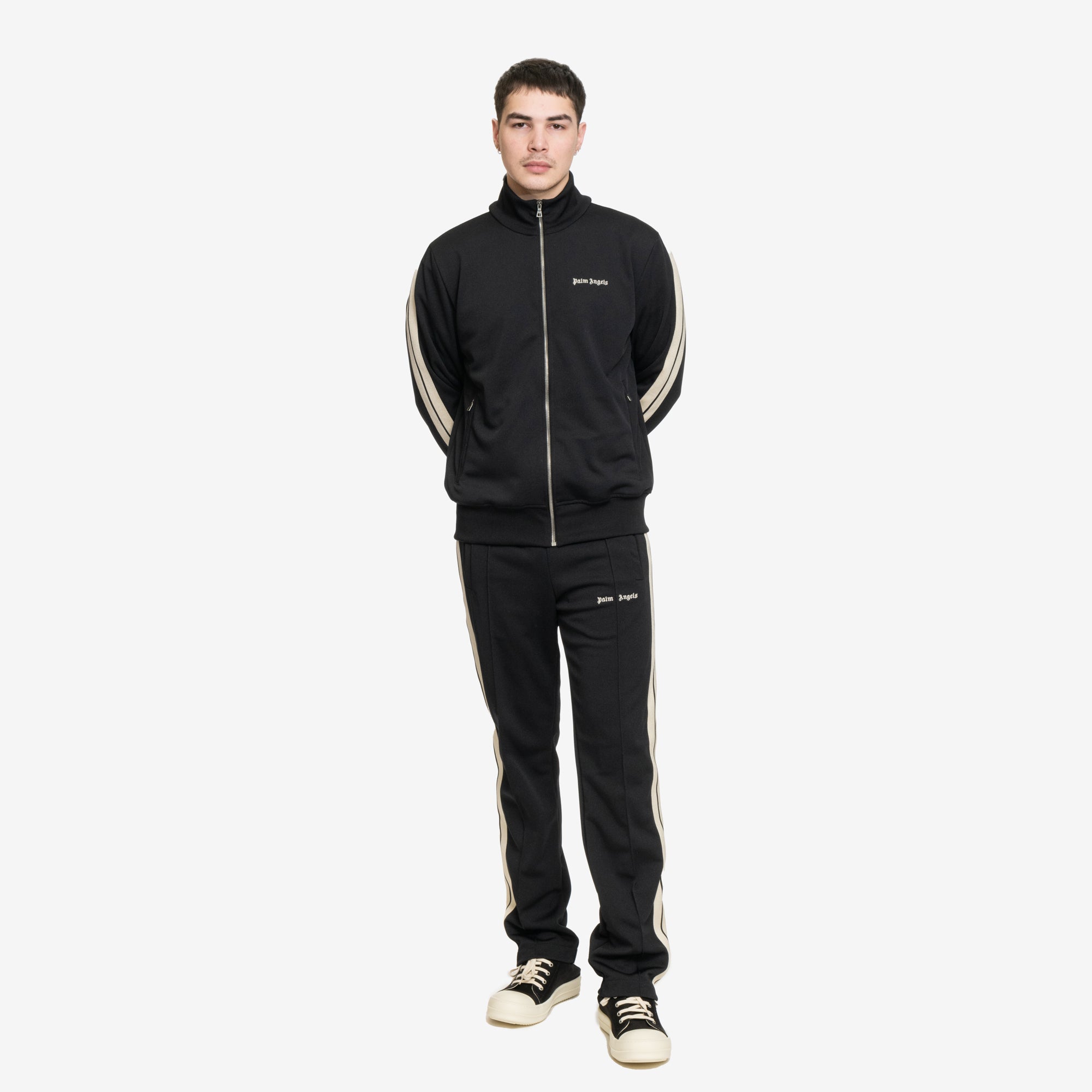 Palm Angels Classic Logo Track Jacket Black - 2