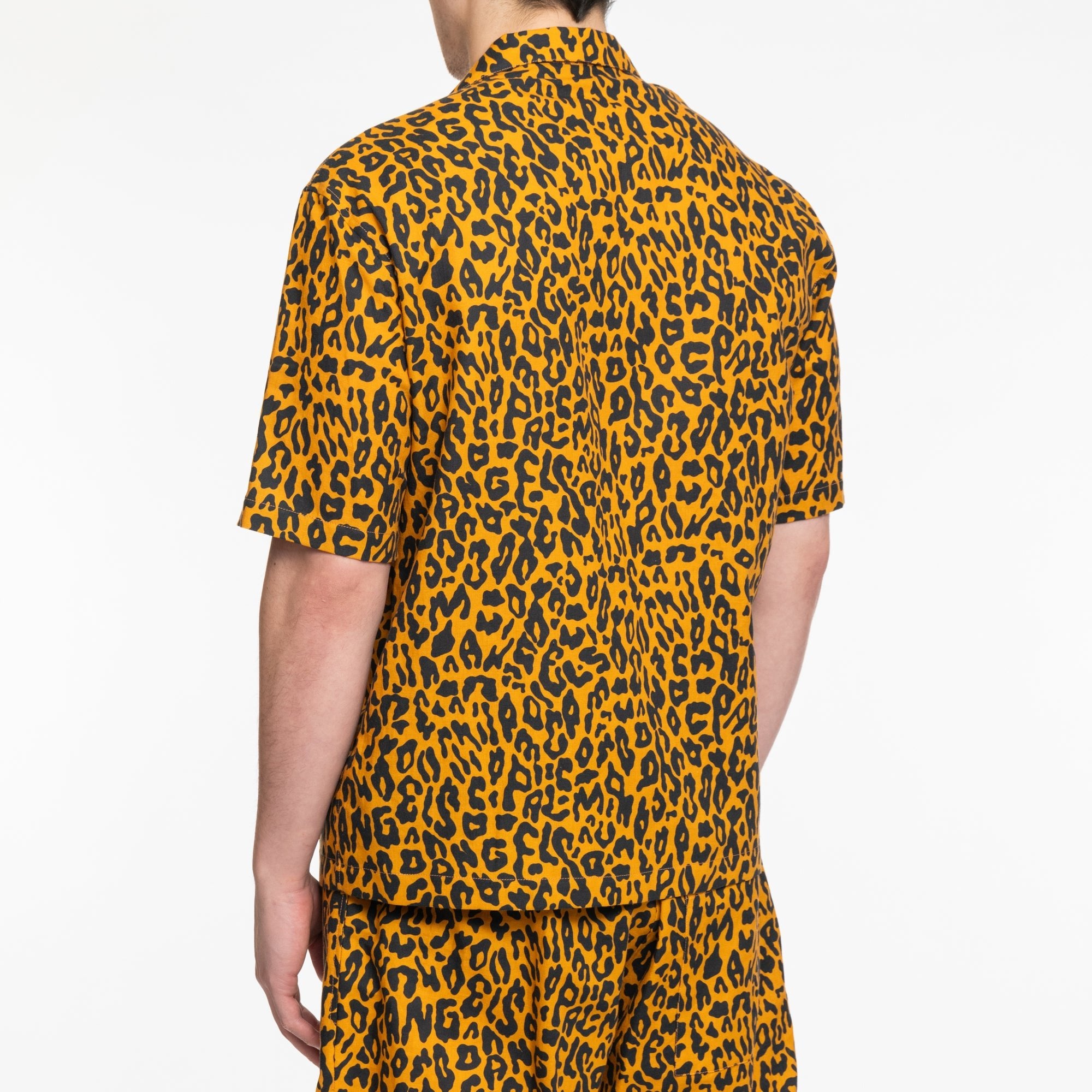 Palm Angels Cheetah Bowling Shirt Orange - 4