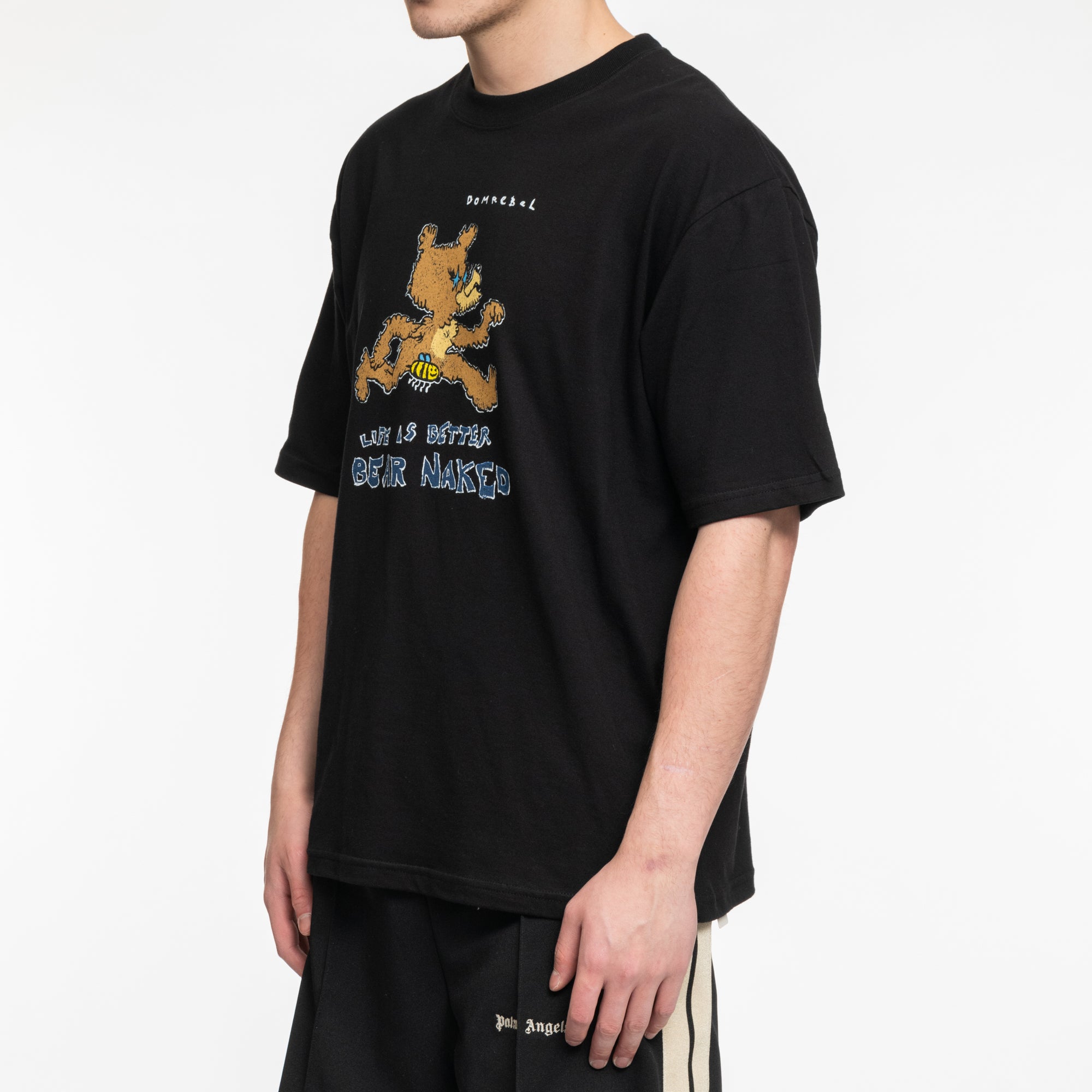 Dom Rebel Bare T-Shirt Black - 3