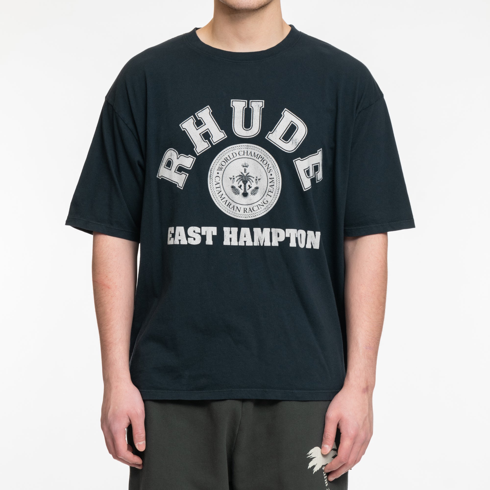 Rhude Hampton Catamaran Vintage T-Shirt Vintage Black - 1
