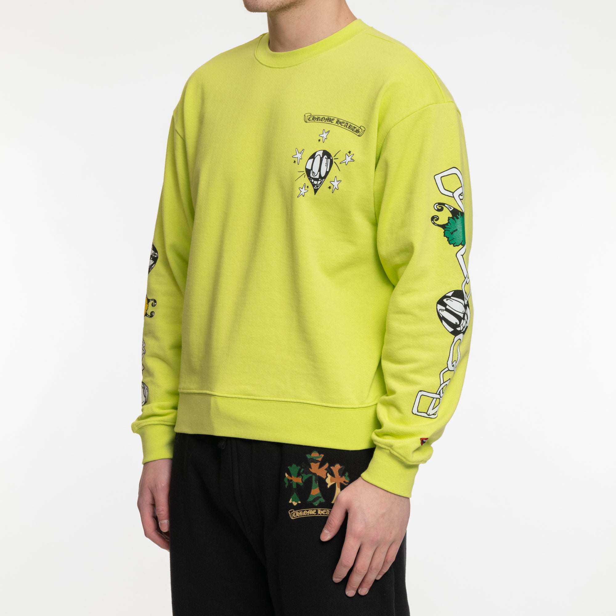 Chrome Hearts Mattyboy Link Sweatshirt Green - 3