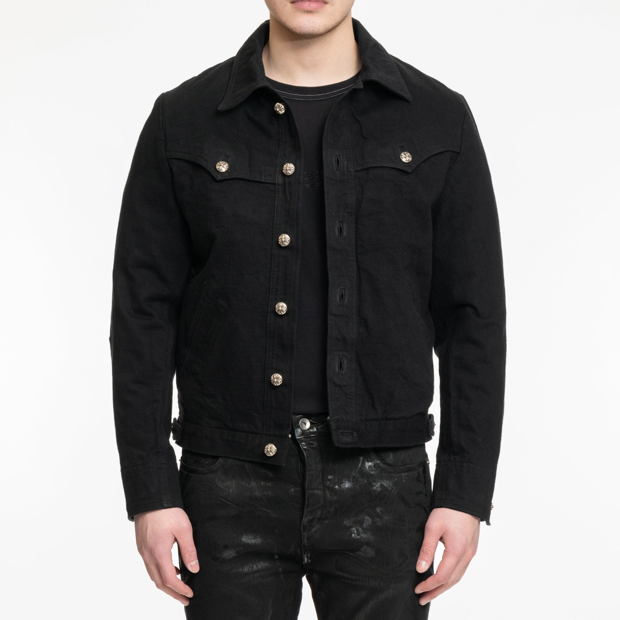 Chrome Hearts Judgement Wish Jean Jacket Black - 1