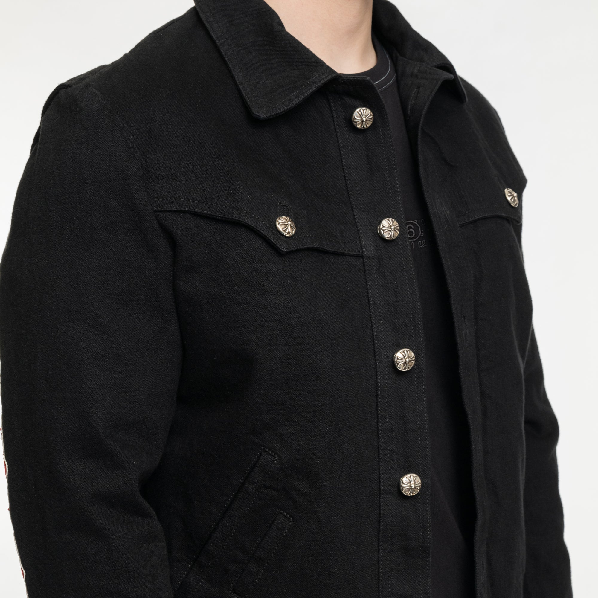 Chrome Hearts Judgement Wish Jean Jacket Black - 4