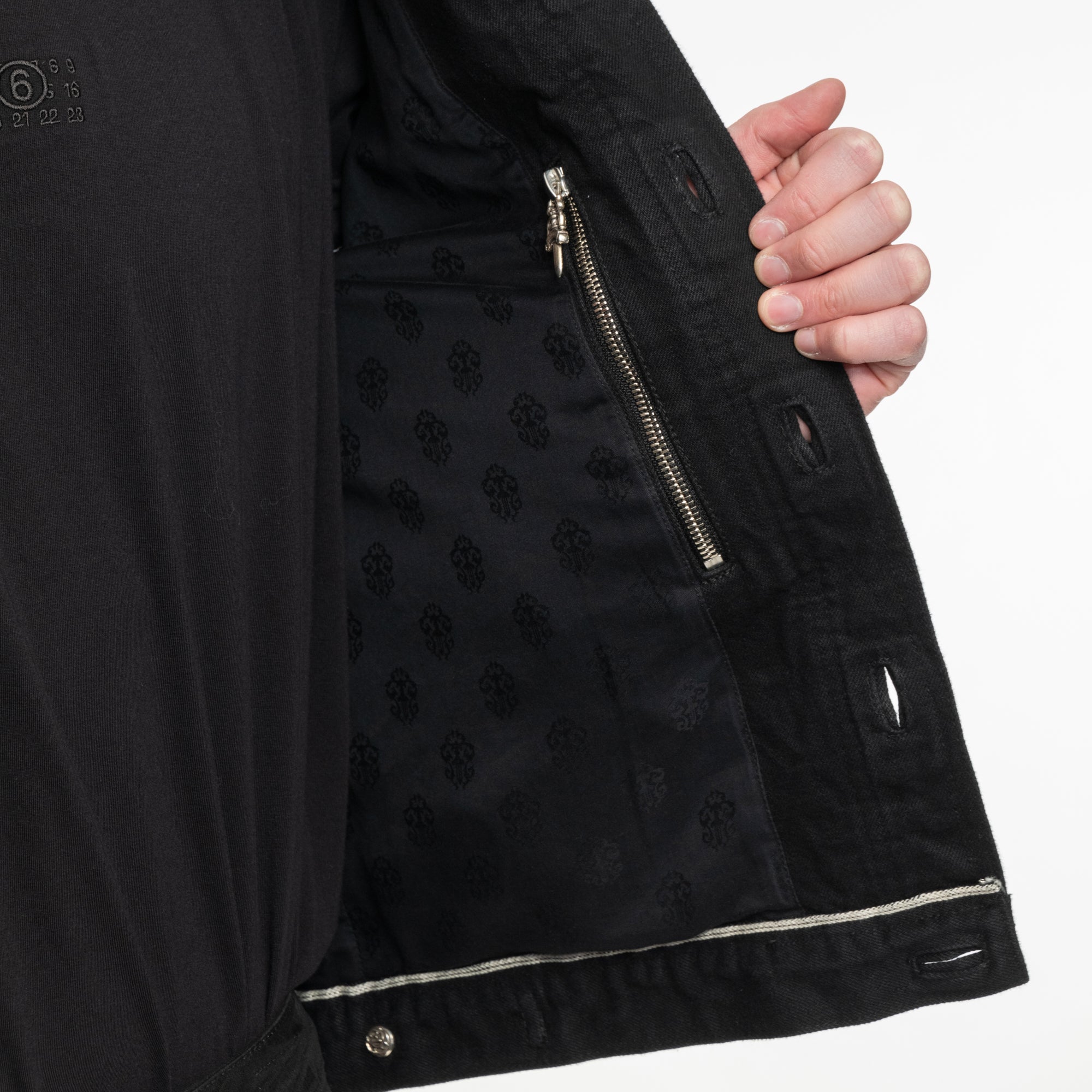 Chrome Hearts Judgement Wish Jean Jacket Black - 8