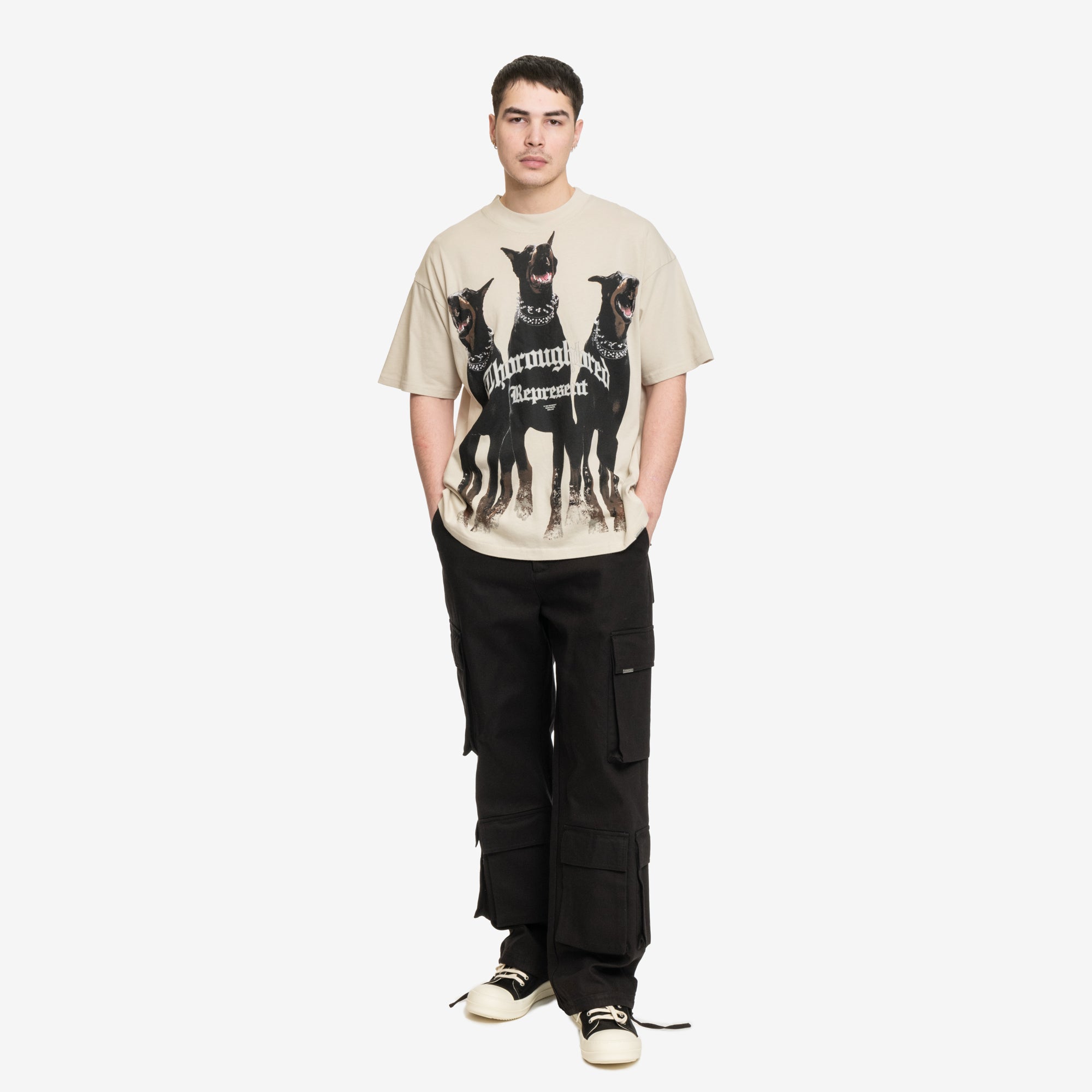 Represent Baggy Cargo Pants Black - 2