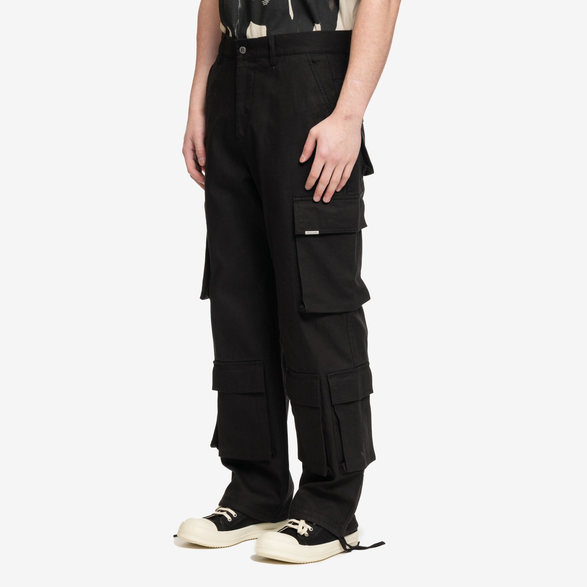 Represent Baggy Cargo Pants Black - 3
