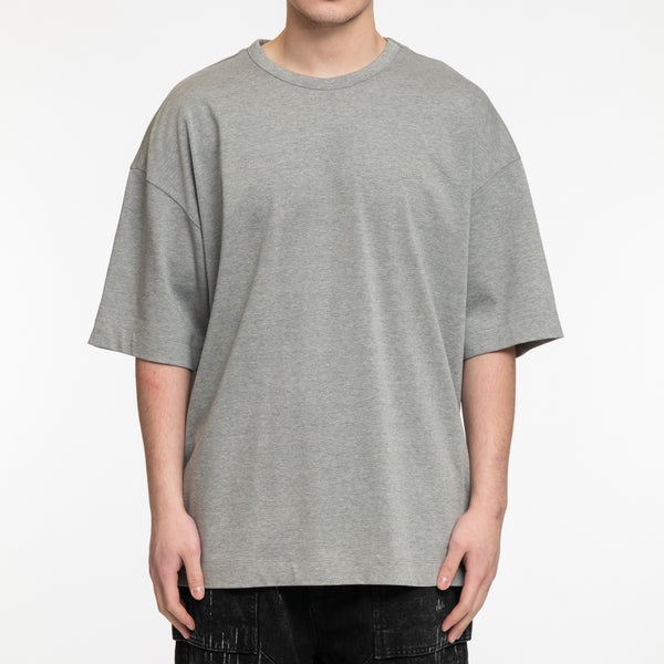 Silver Graphic Semi-Over T-Shirt