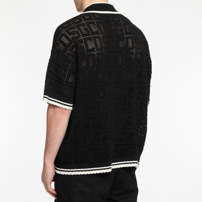 Monogram Macrame Knit Shirt