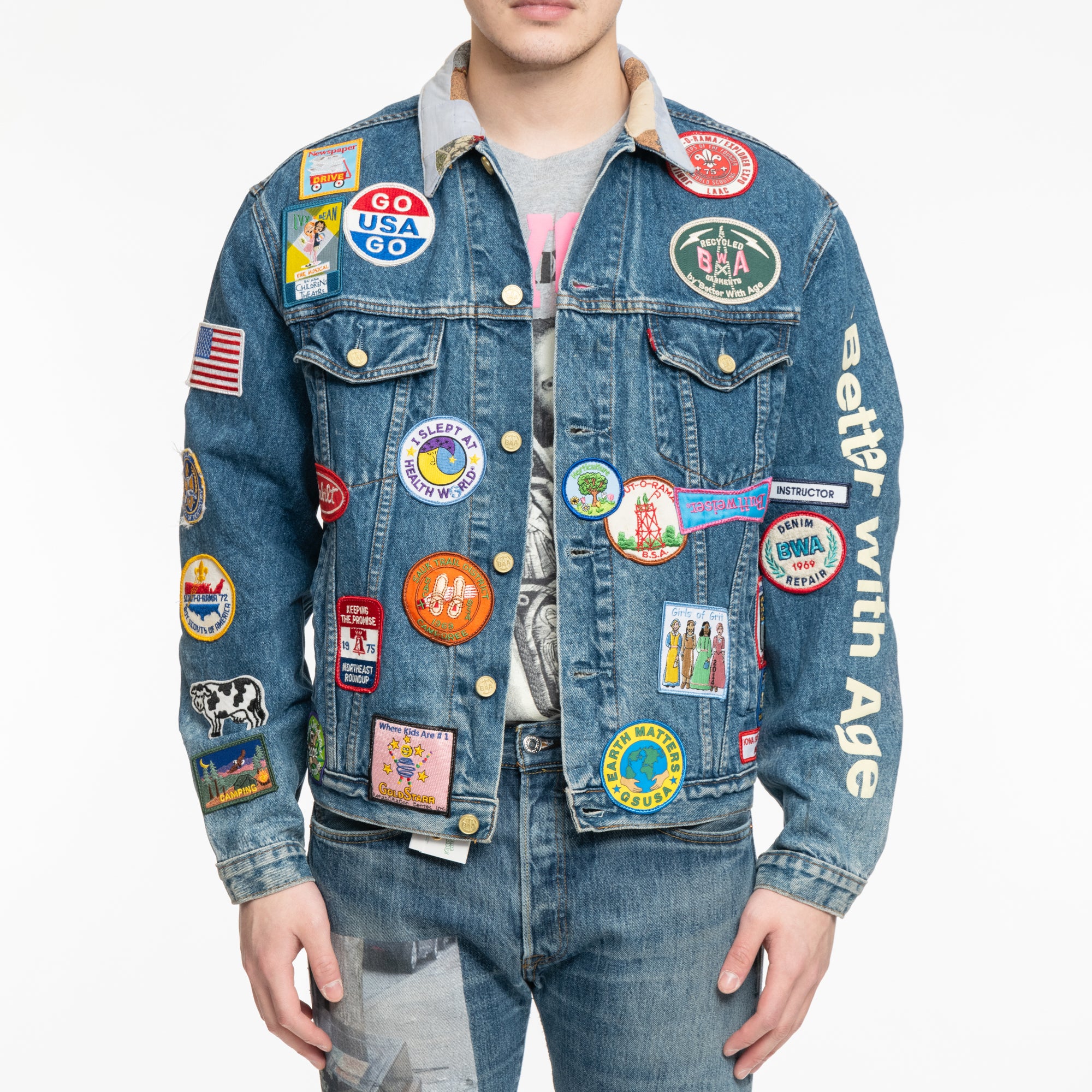 Better With Age Gentlemans Denim Jacket Multi - 1