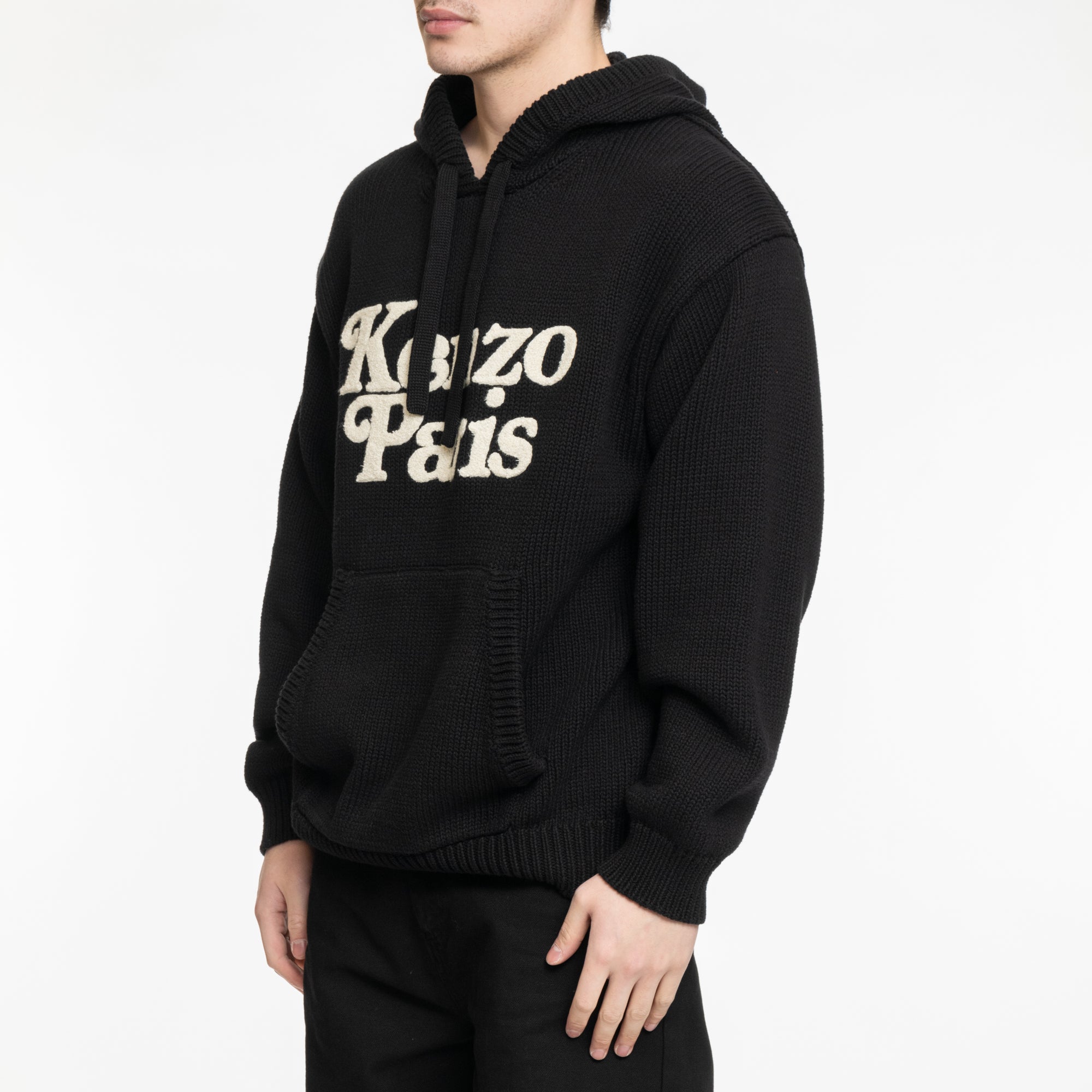 Kenzo Verdy Knit Hoody Black - 3