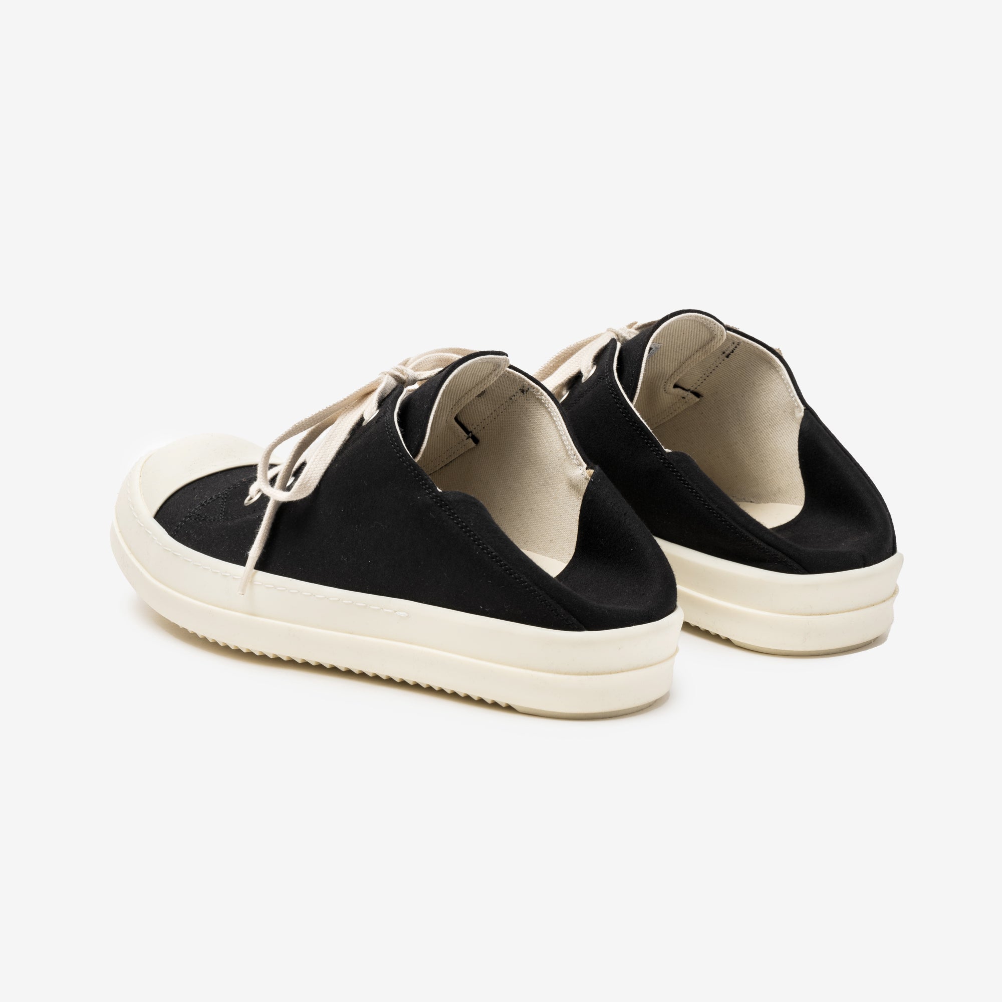 Rick Owens DRKSHDW Womens Low - Top Canvas Slip On Sneakers Black - 5