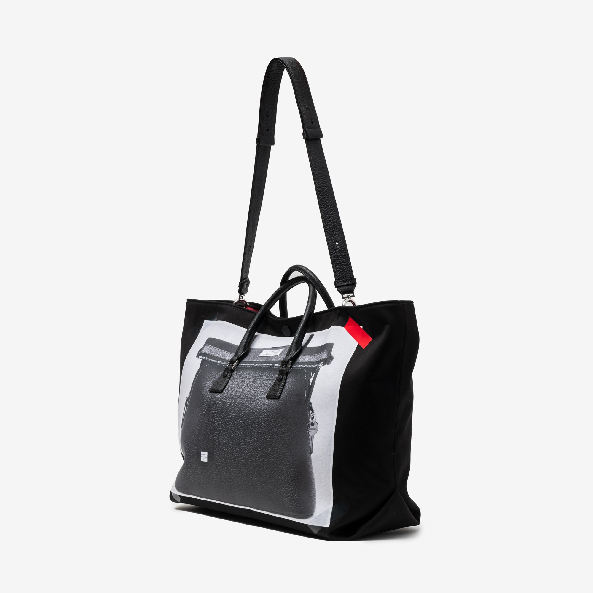 Maison Margiela Trompe Loeil 5AC Medium Bag Black - 3