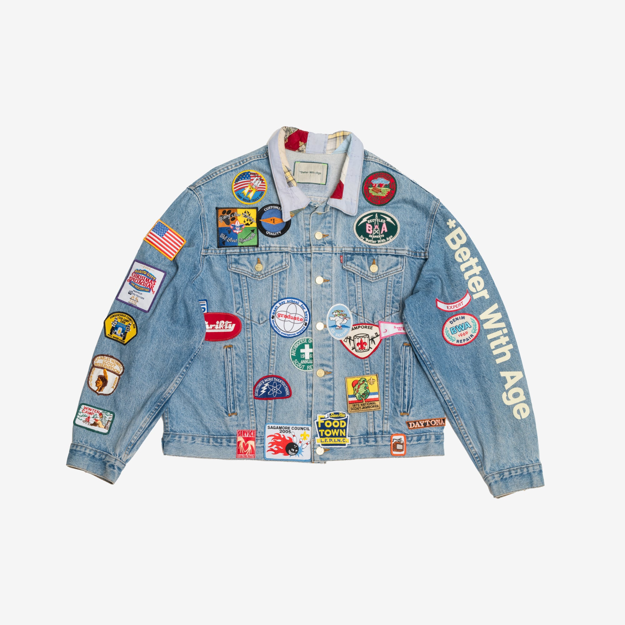 Better With Age Gentlemans Denim Jacket Multi - 9