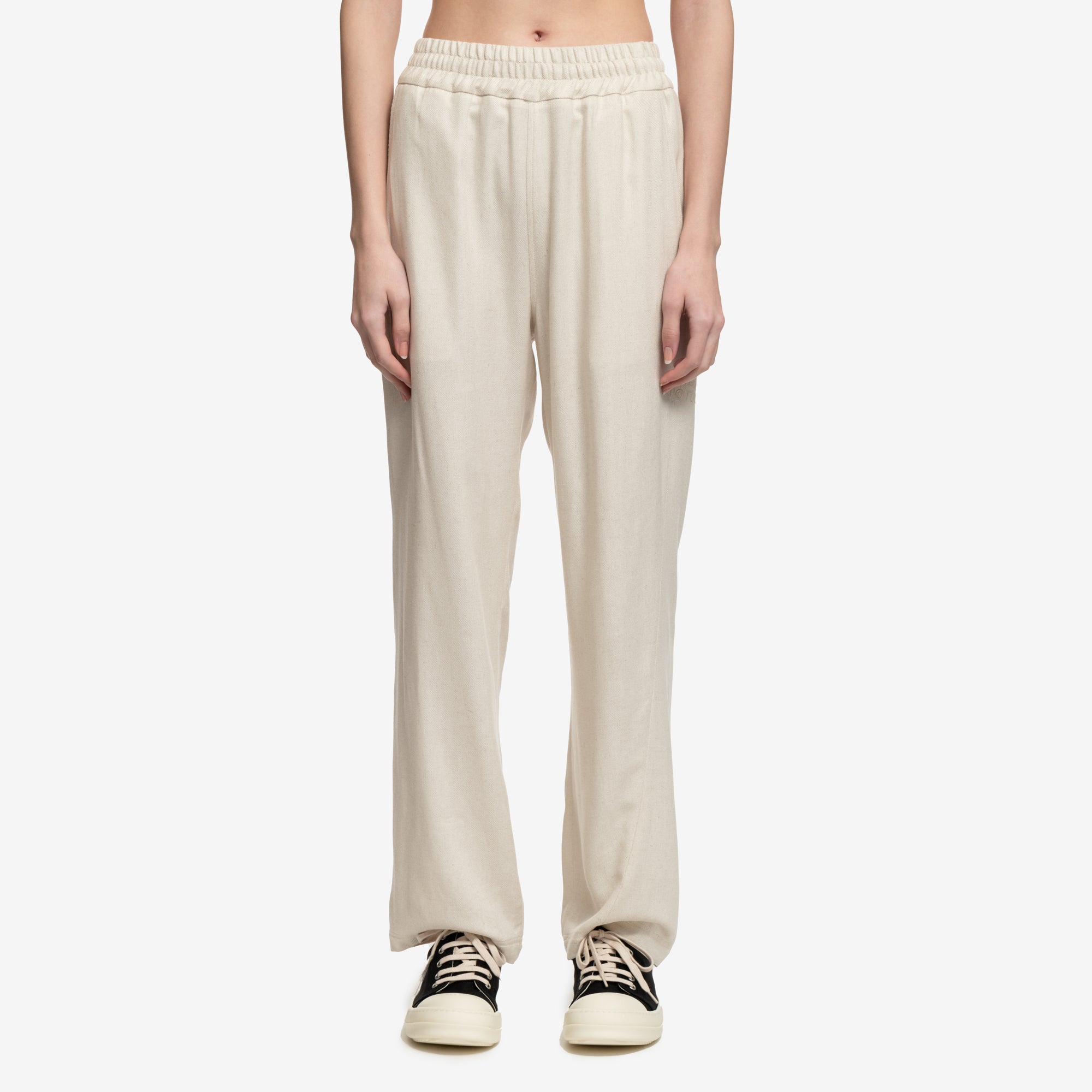 GCDS Linen Wide Pants Off White - 1