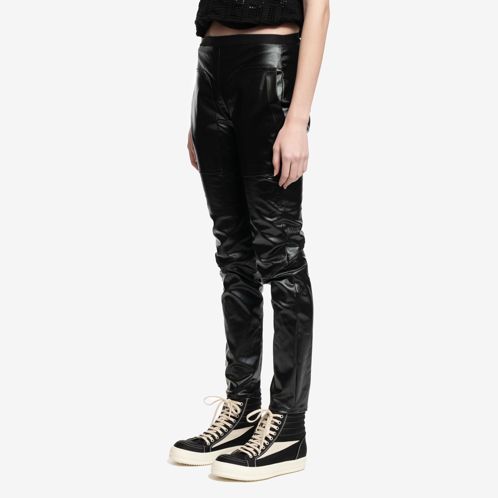 Rick Owens Womens Denim Leggings Black - 3