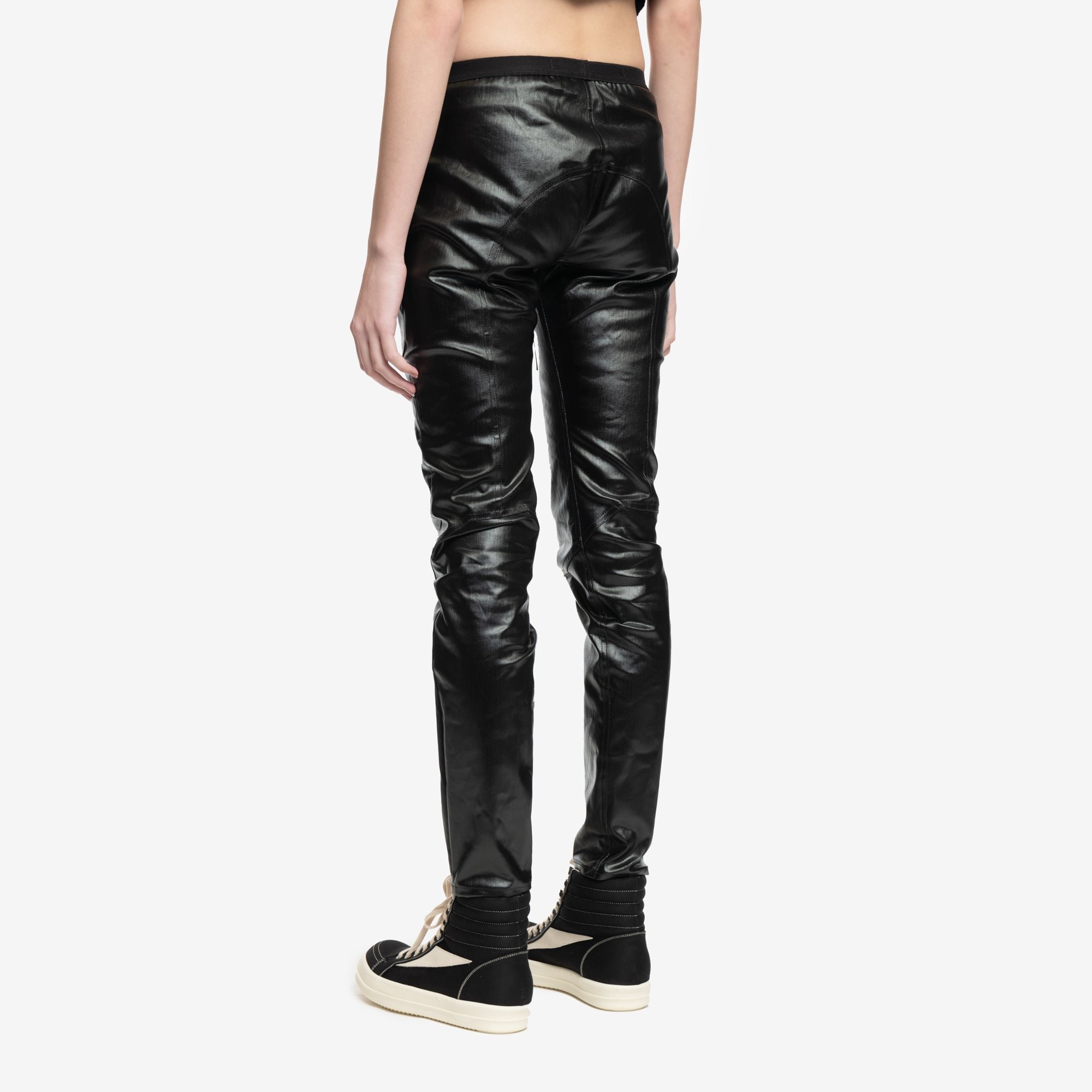 Rick Owens Womens Denim Leggings Black - 4
