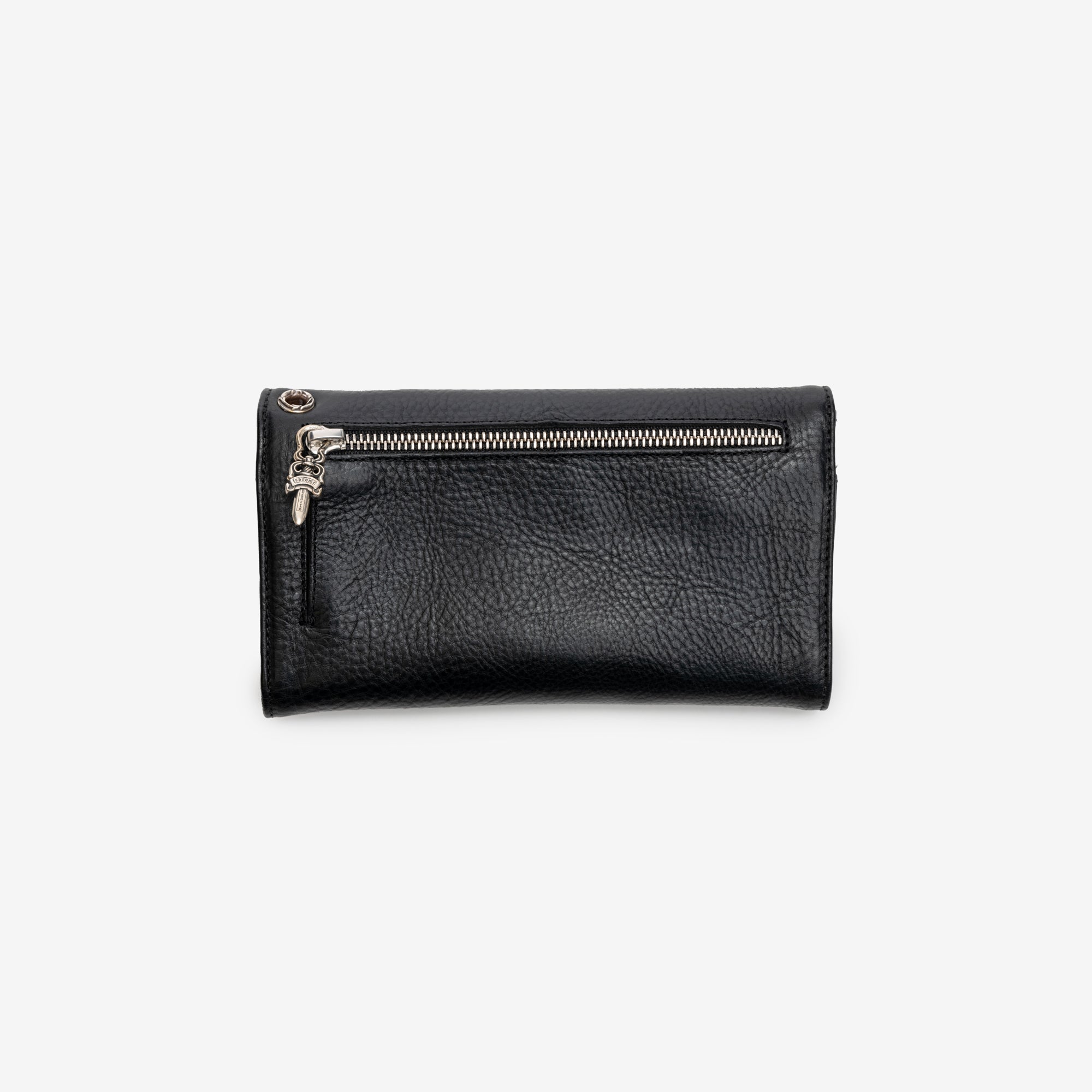 Chrome Hearts CH Wave Cross Button Wallet Black - 3