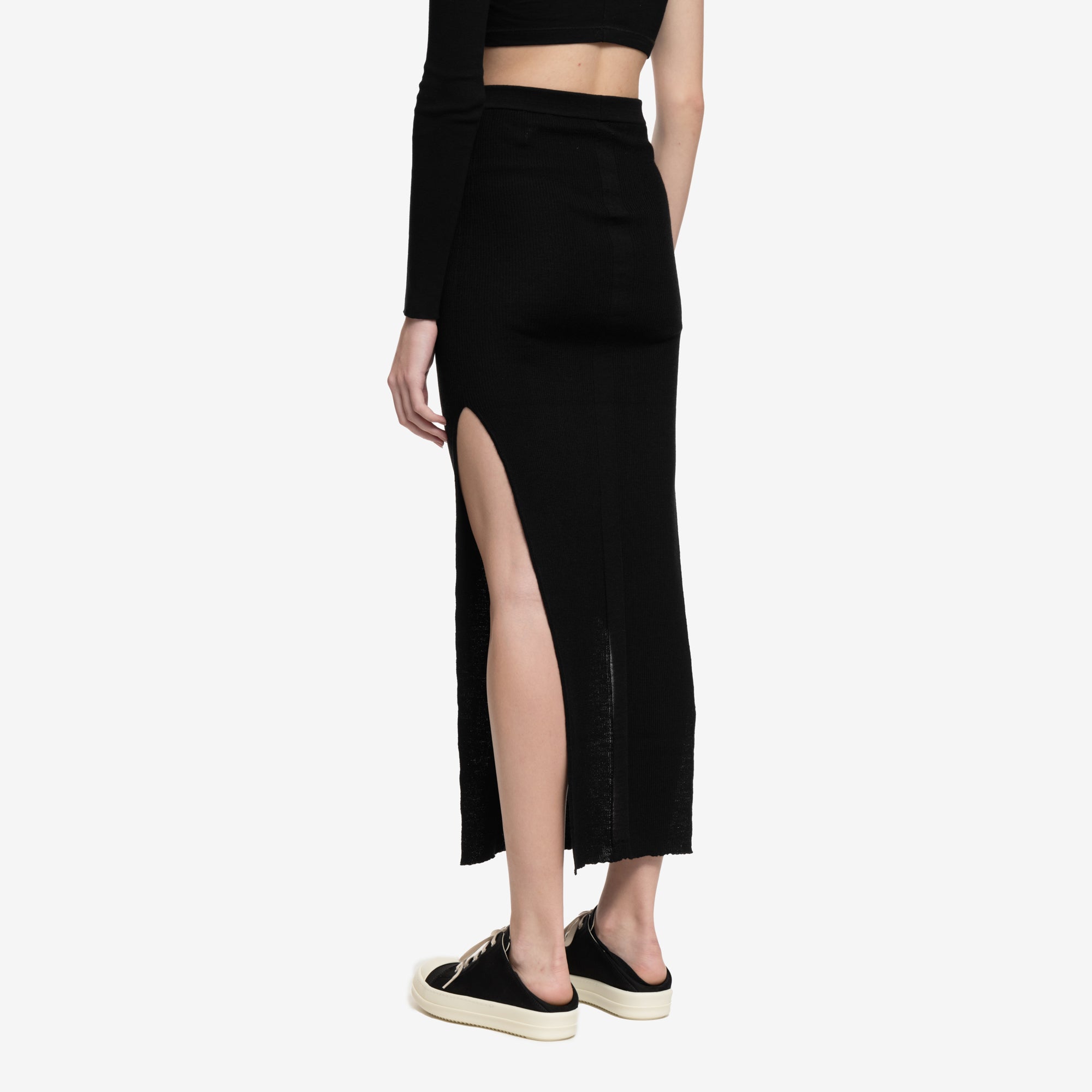Rick Owens Womens Sacriskirt Black - 4