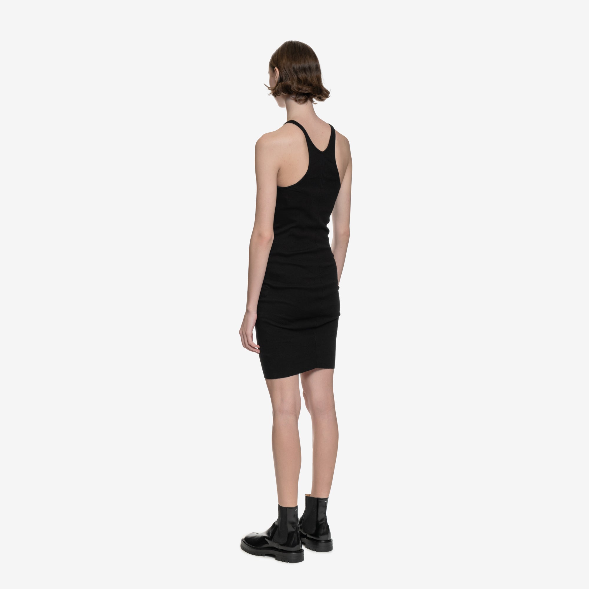 Rick Owens DRKSHDW Womens Racer Back Tank Dress Black - 4