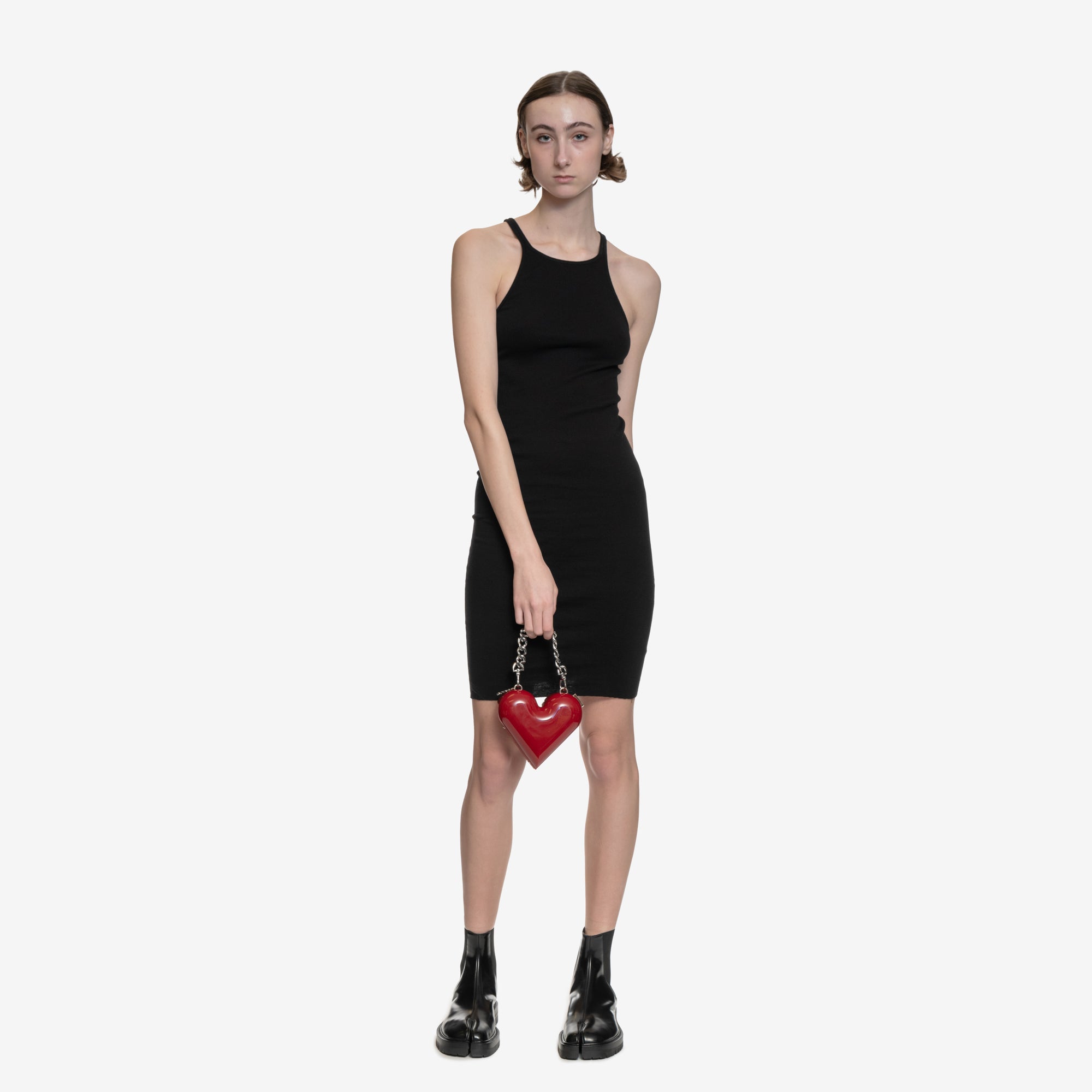 Rick Owens DRKSHDW Womens Racer Back Tank Dress Black - 2