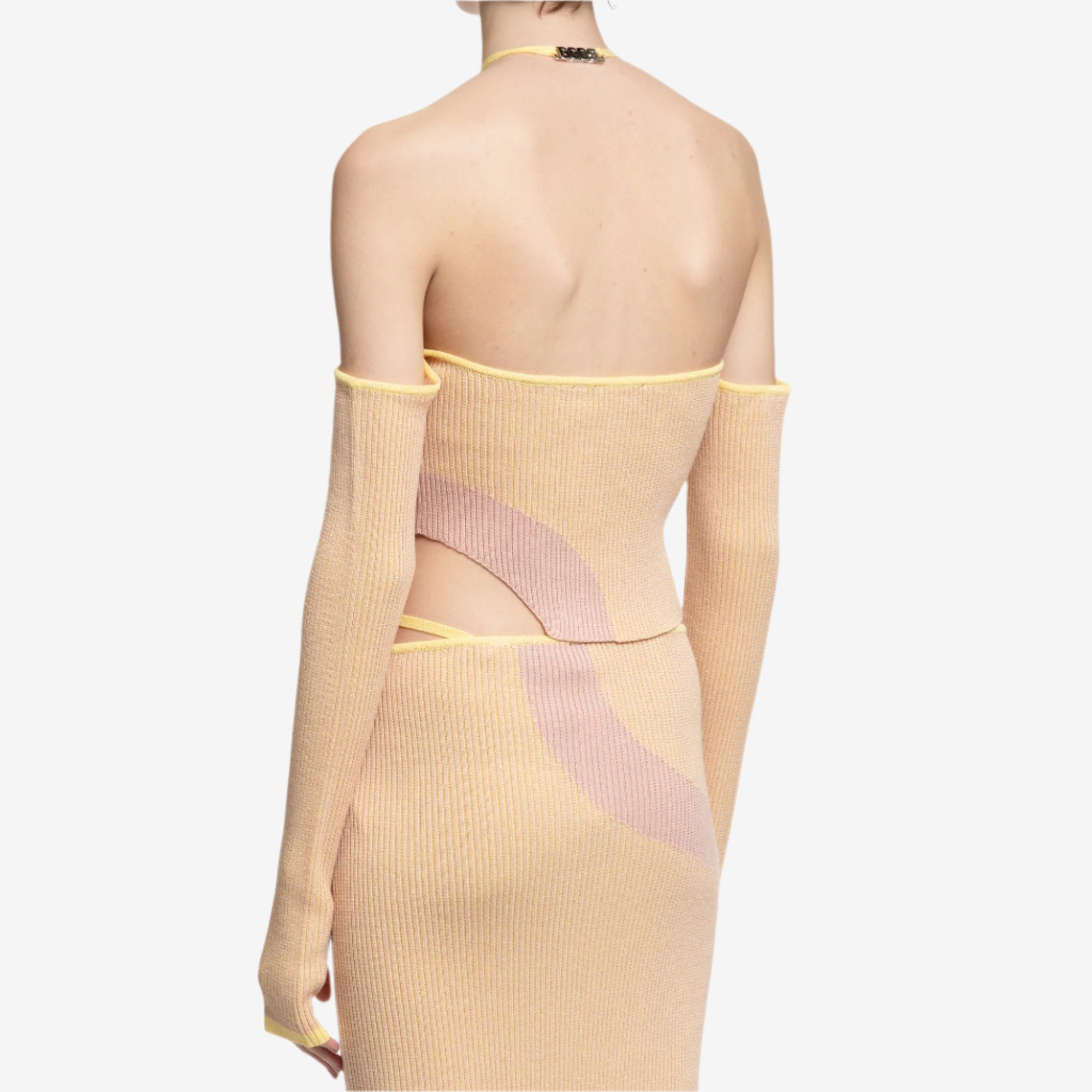 GCDS Womens Comma Knit LS Top Candy Rose - 4