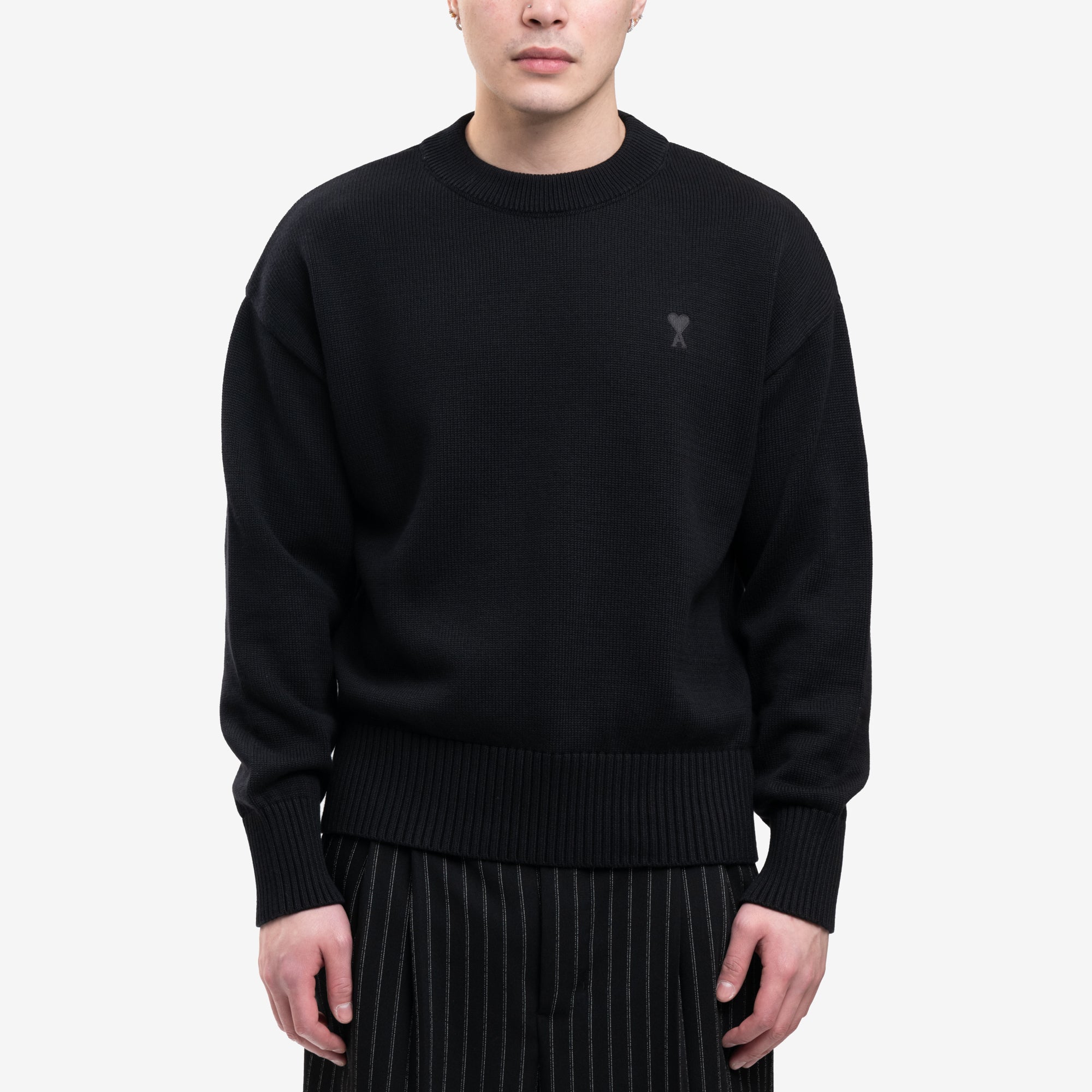 AMI ADC Knit Sweater Black - 1