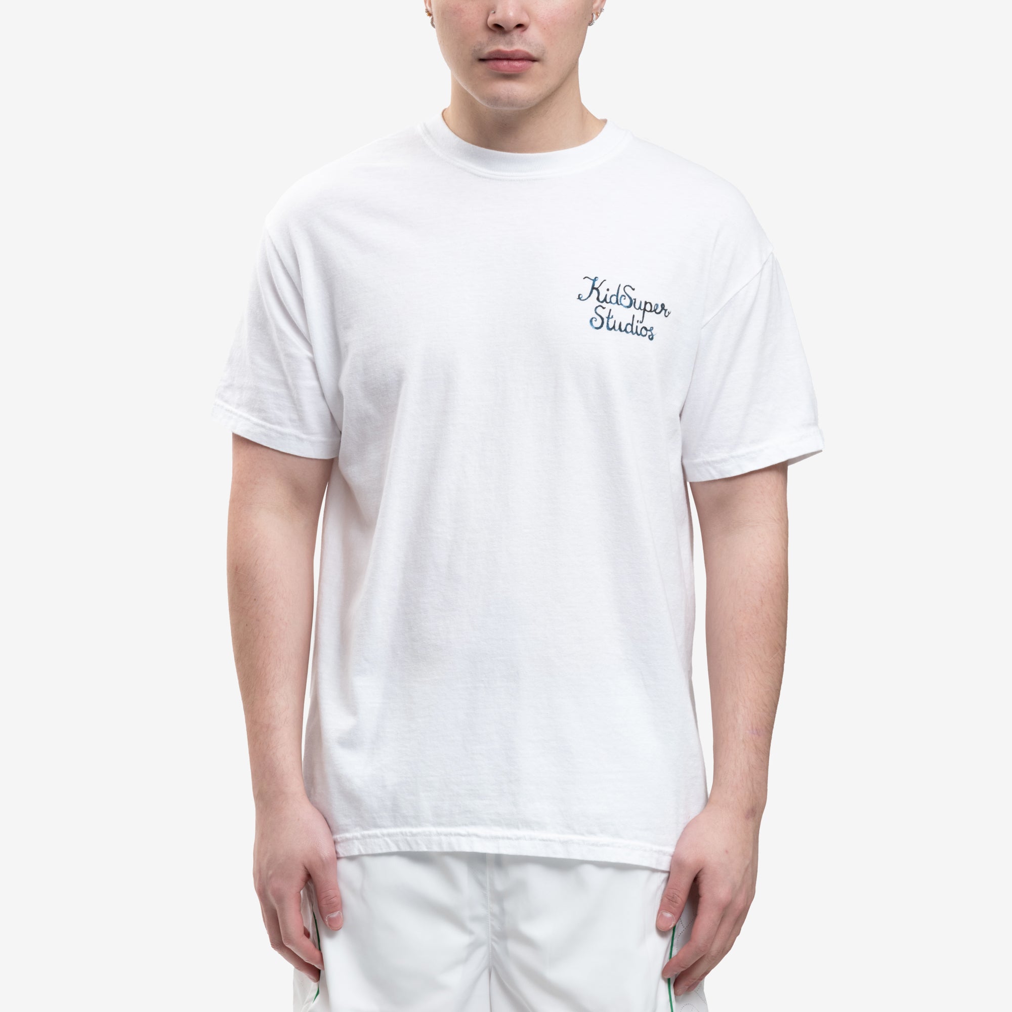 KidSuper Script Logo T-Shirt White - 1
