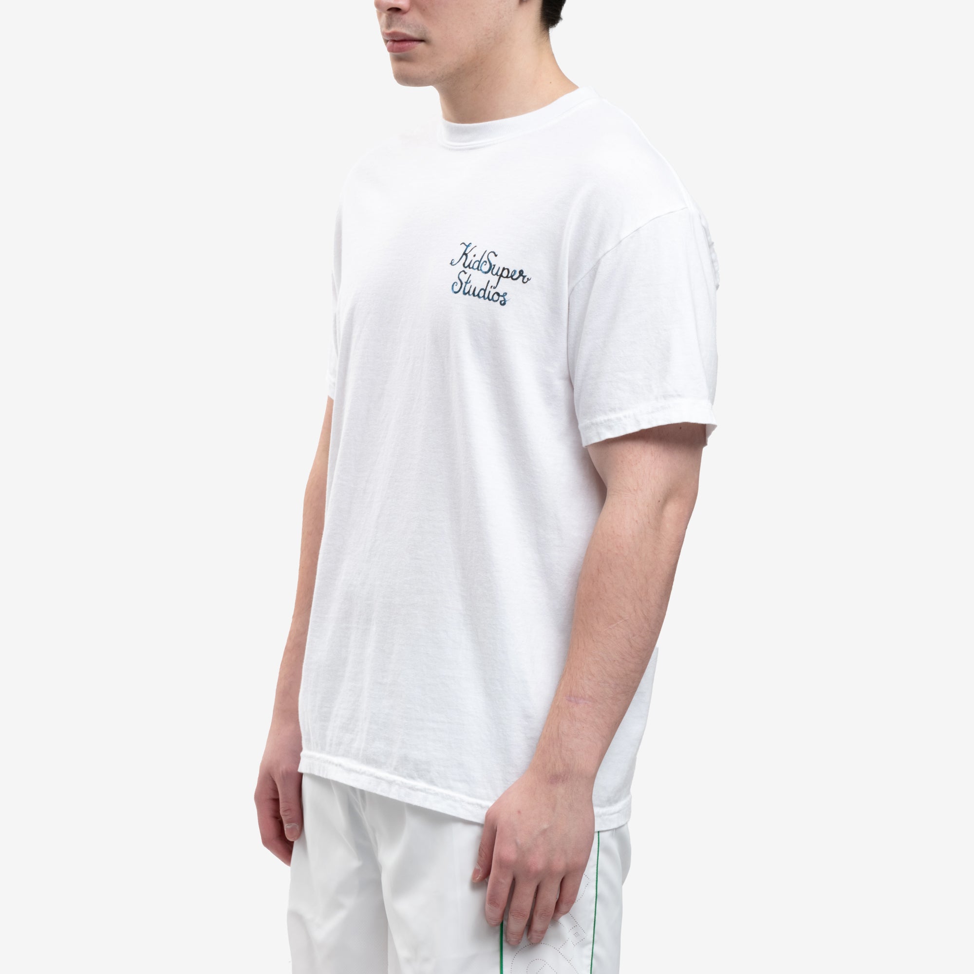 KidSuper Script Logo T-Shirt White - 3