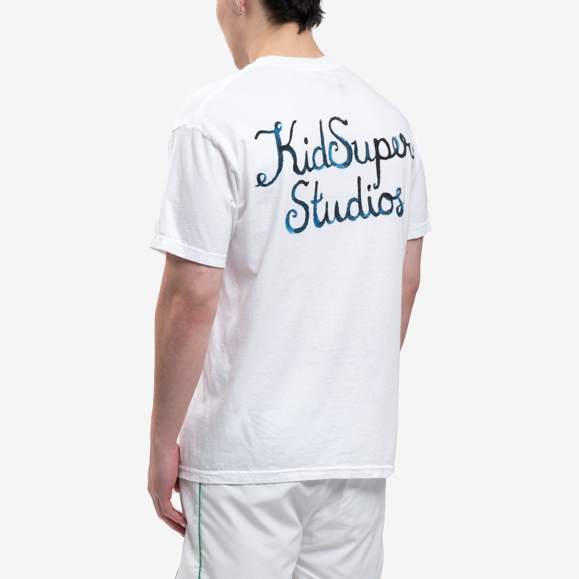 KidSuper Script Logo T-Shirt White - 4