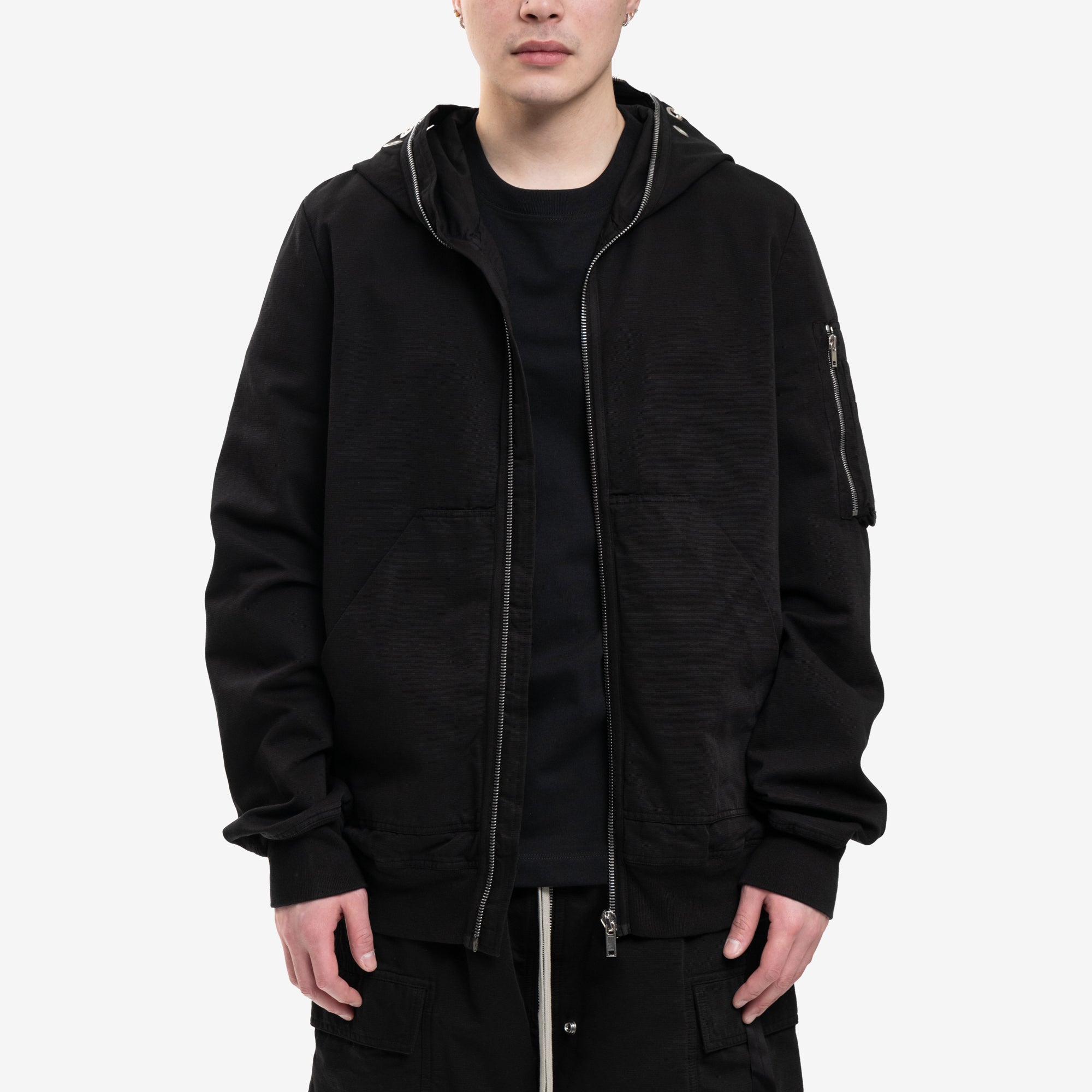 Rick Owens DRKSHDW Gimp Flight Bomber Black - 1