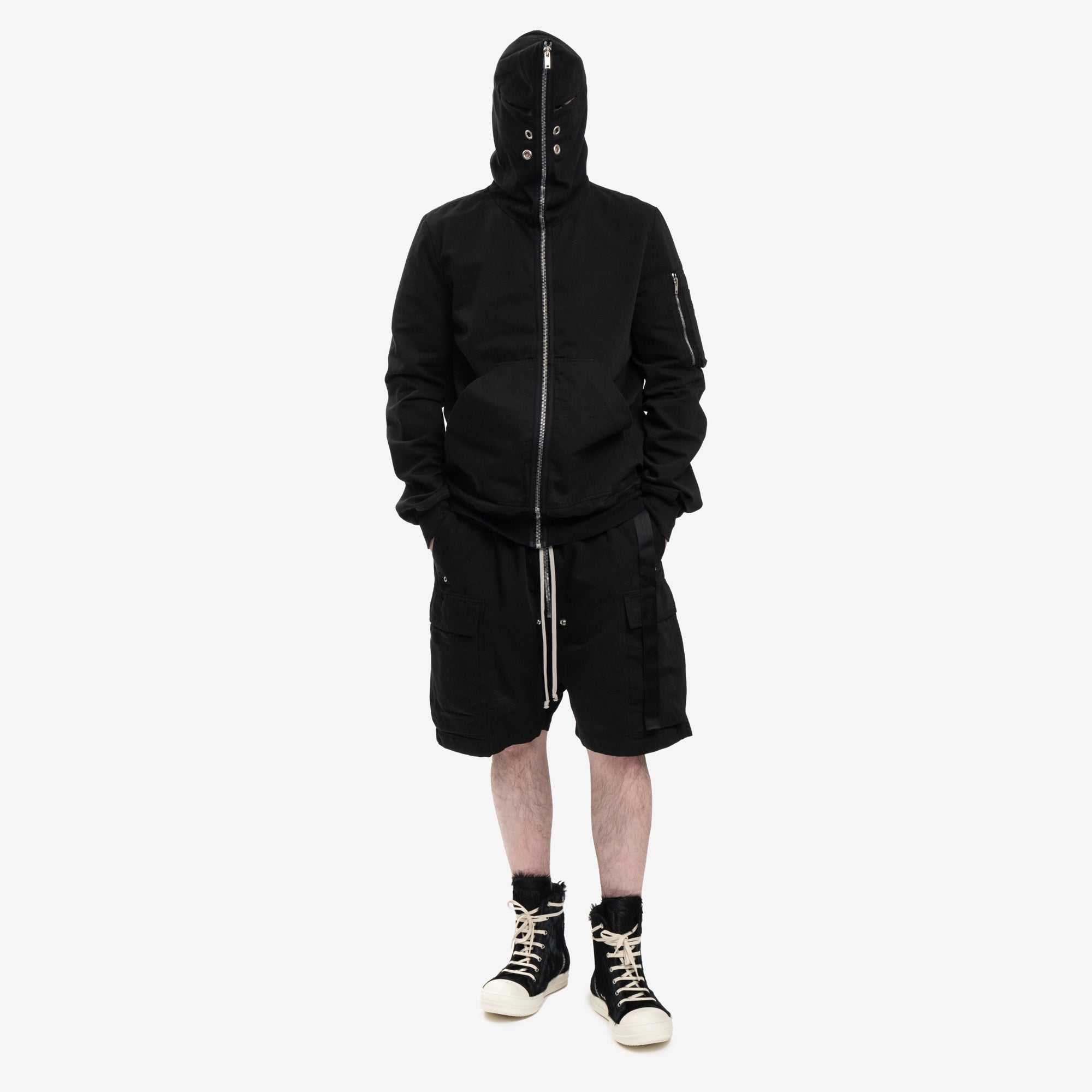 Rick Owens DRKSHDW Gimp Flight Bomber Black - 2