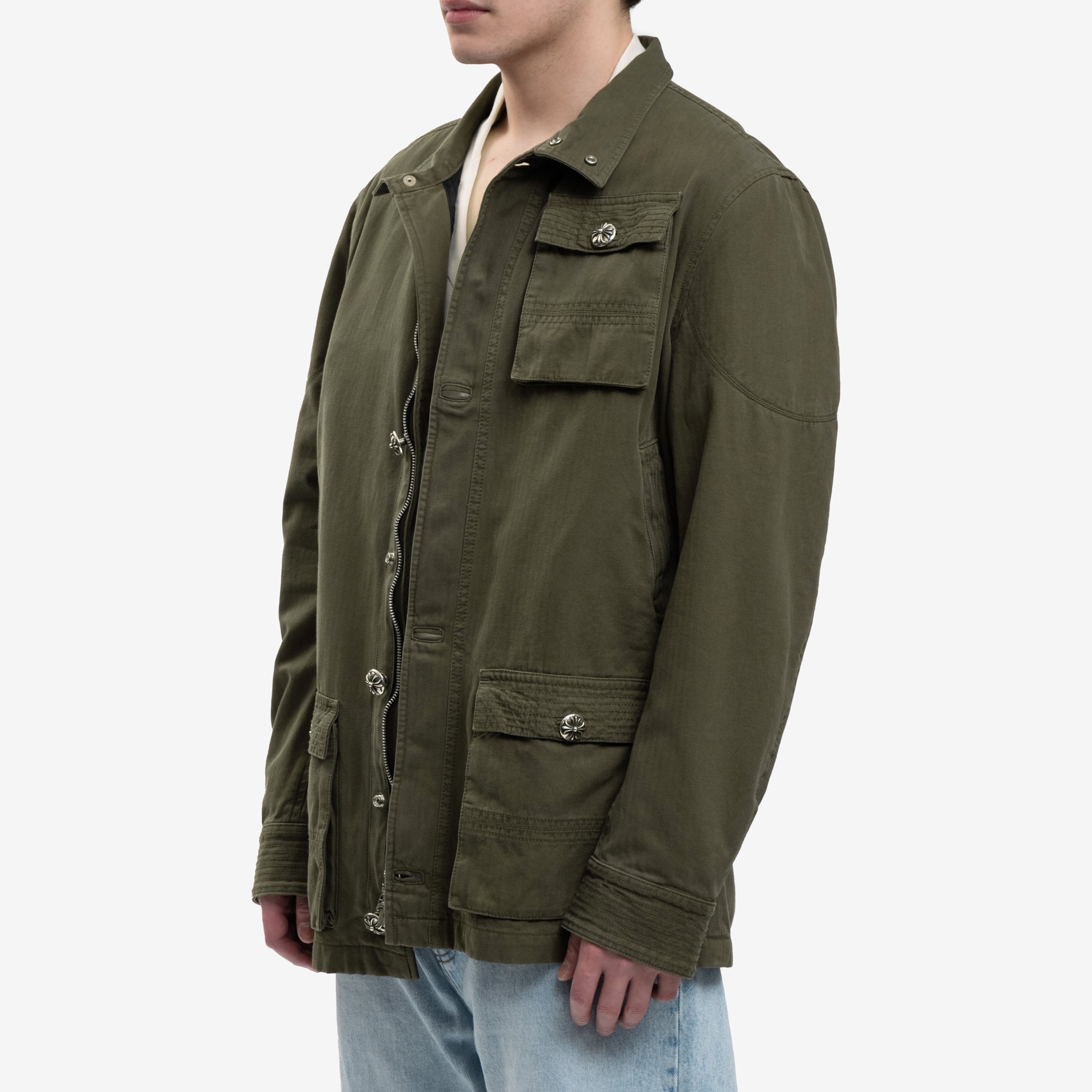 Chrome Hearts Cherry Bomb Jacket Army Green - 3
