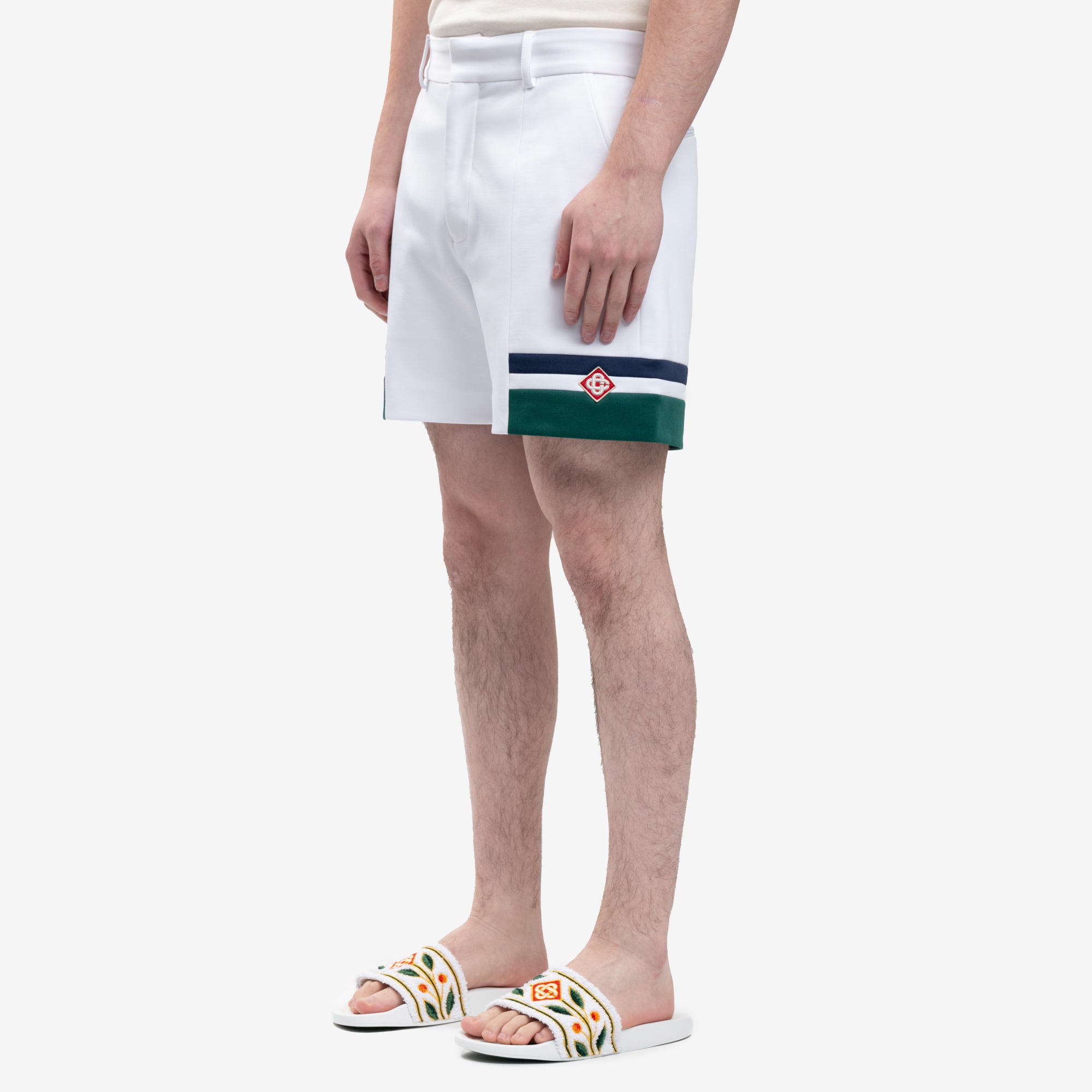Casablanca Sports Tailoring Shorts White - 3